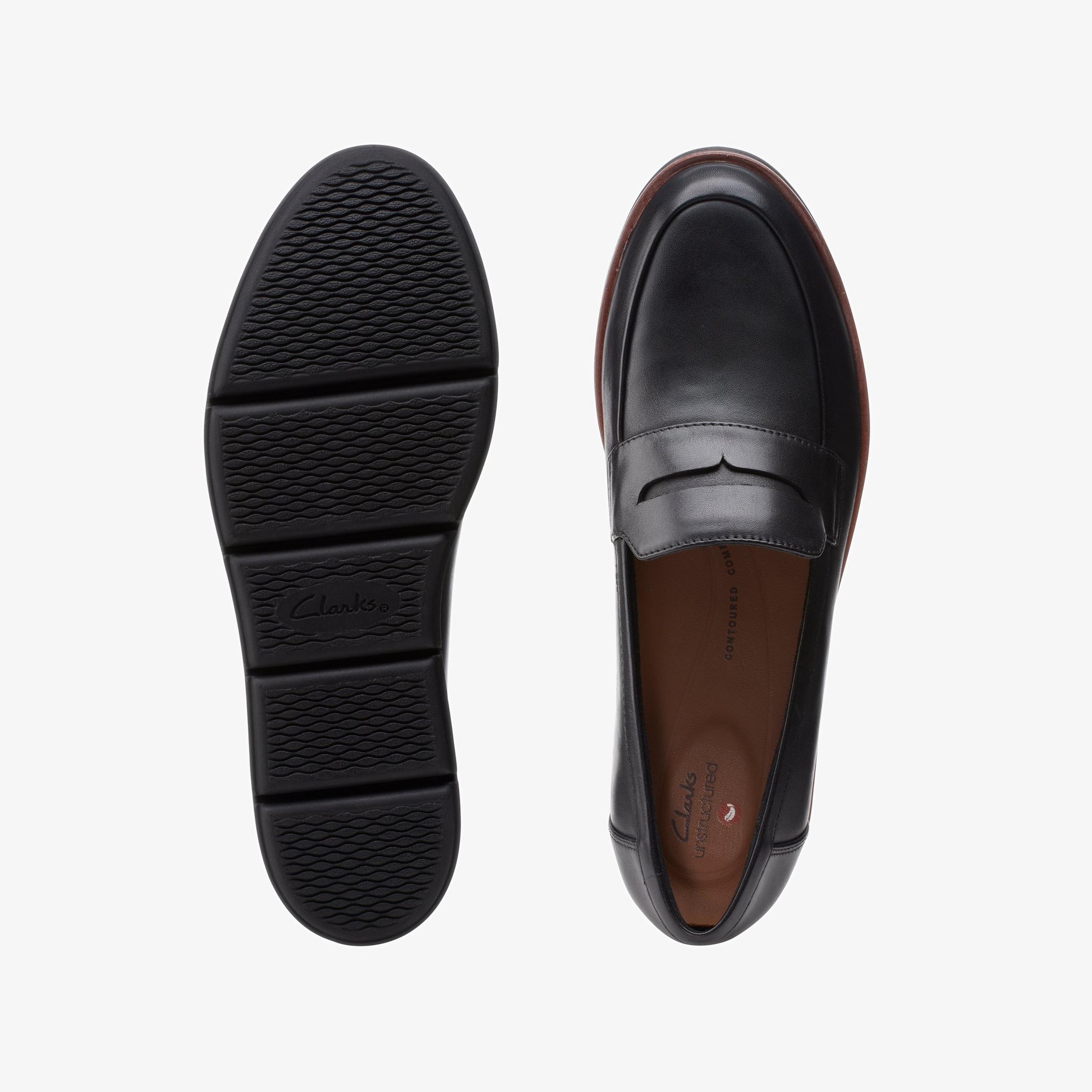 Shaylin Step Black Leather Loafers, view 6 of 6