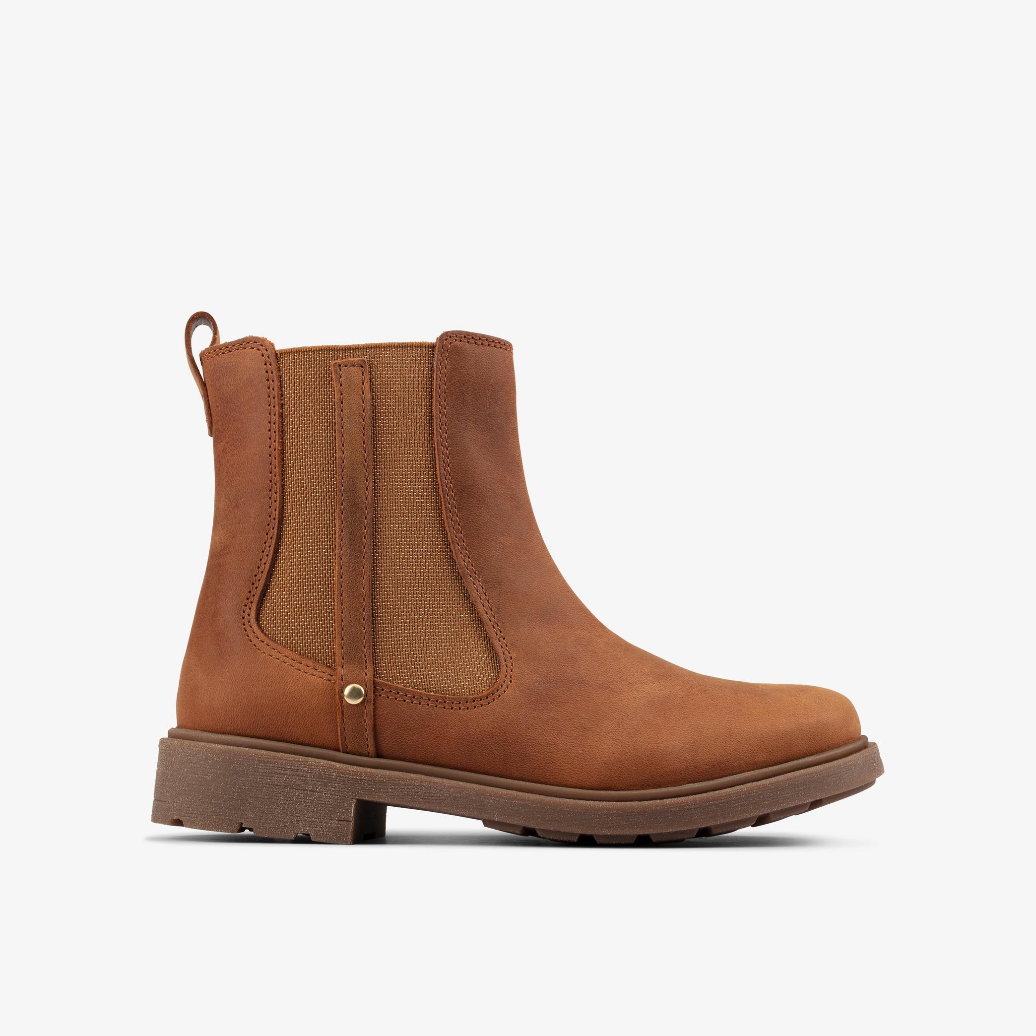 Astrol Orin Toddler Tan Leather Chelsea Boots, view 1 of 6