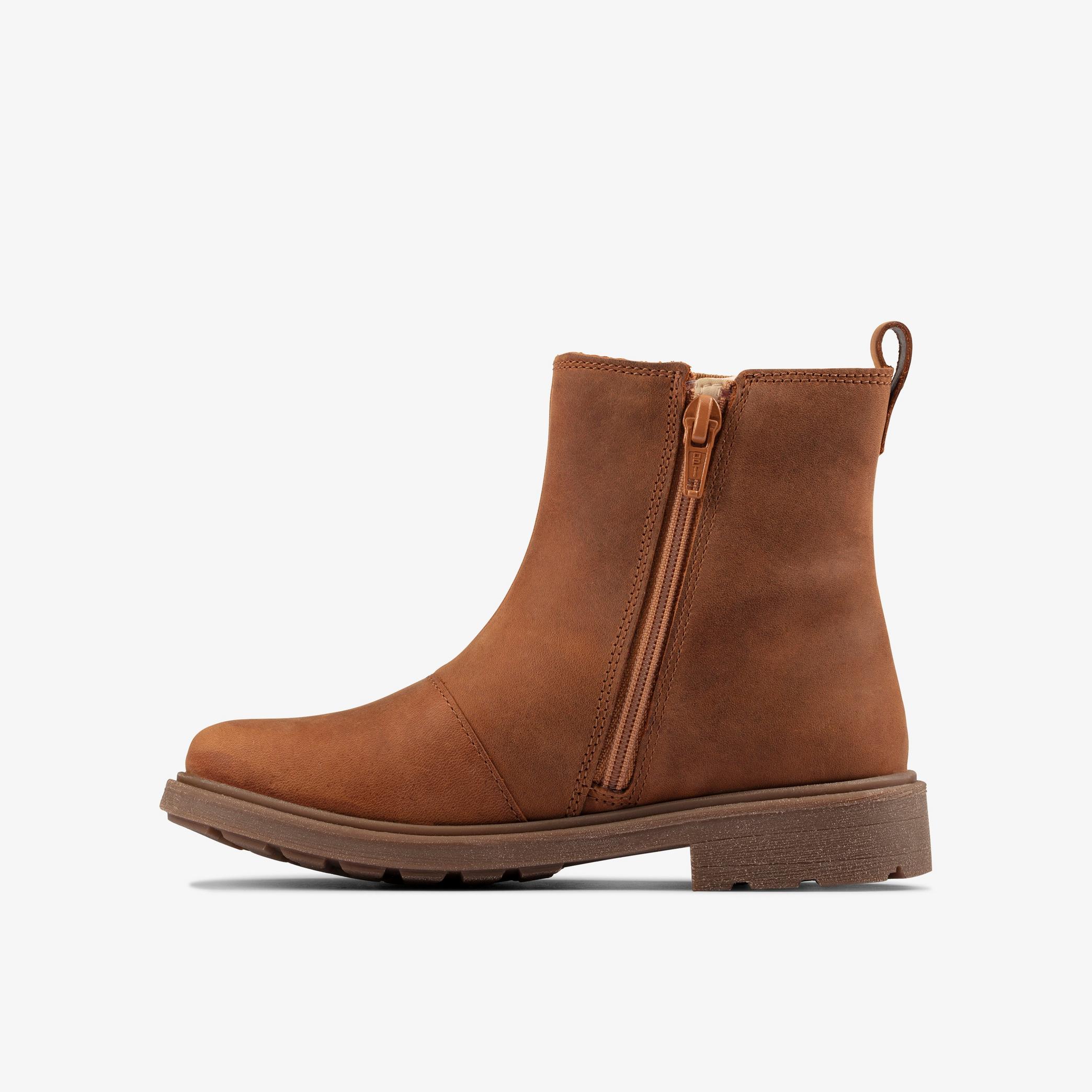 Astrol Orin Toddler Tan Leather Chelsea Boots, view 2 of 6