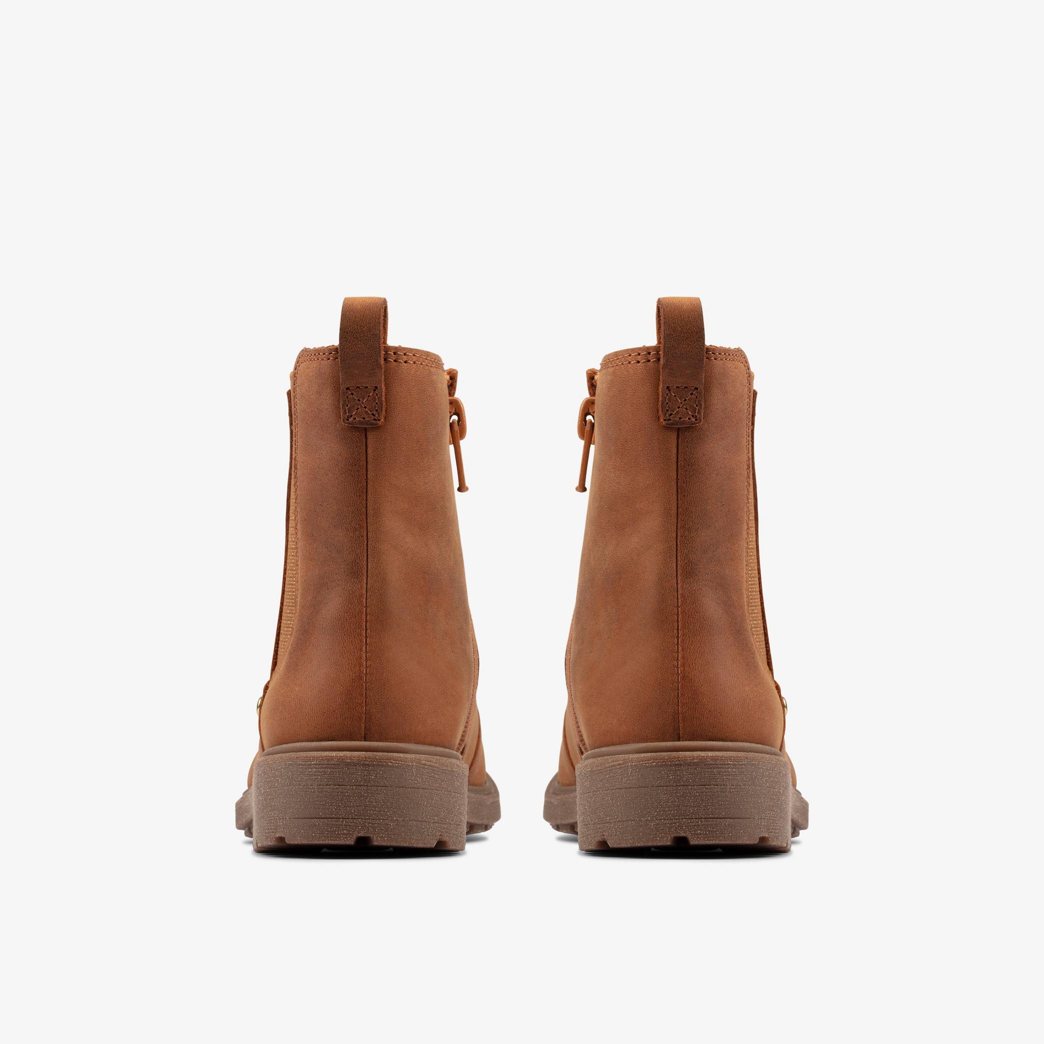 Astrol Orin Toddler Tan Leather Chelsea Boots, view 5 of 6