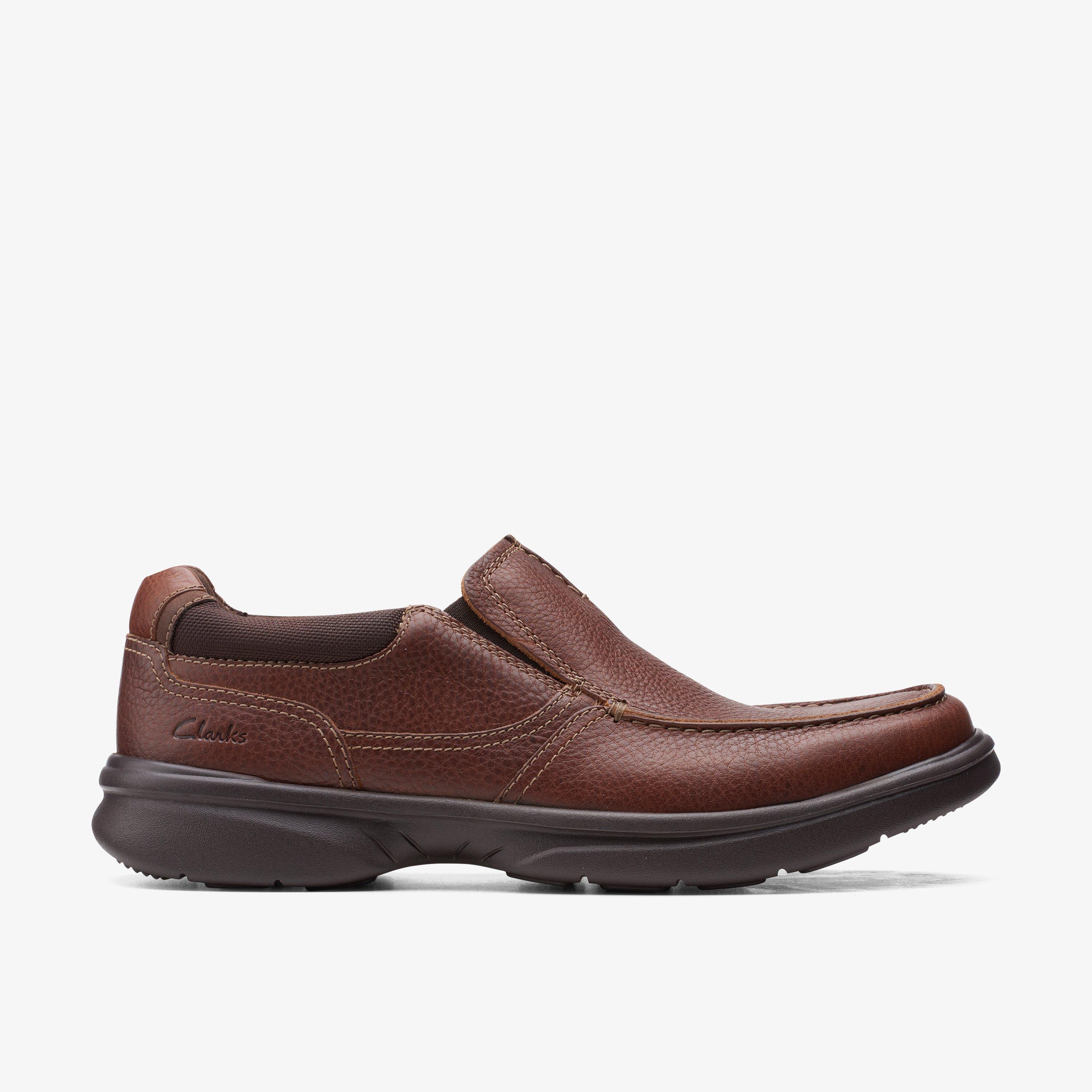 Clarks Men's Oxford Shoes - Tan Tumble Leather 8.5 US Size