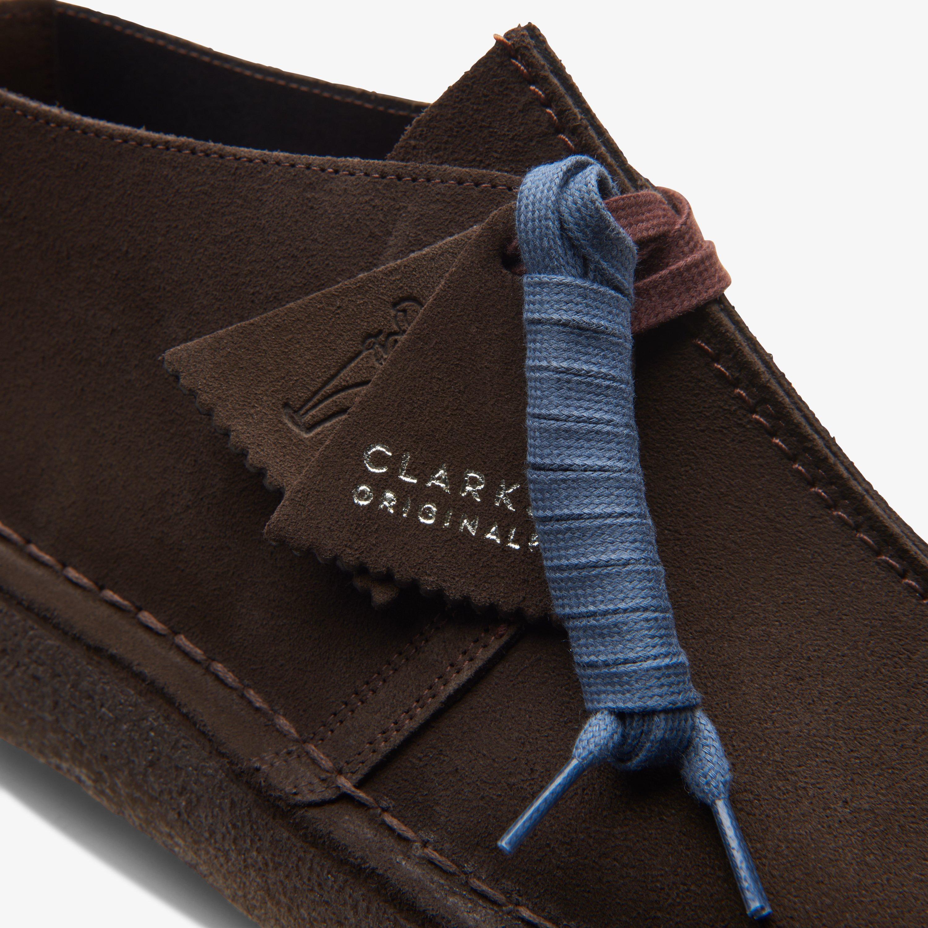 clarks desert boots dark brown