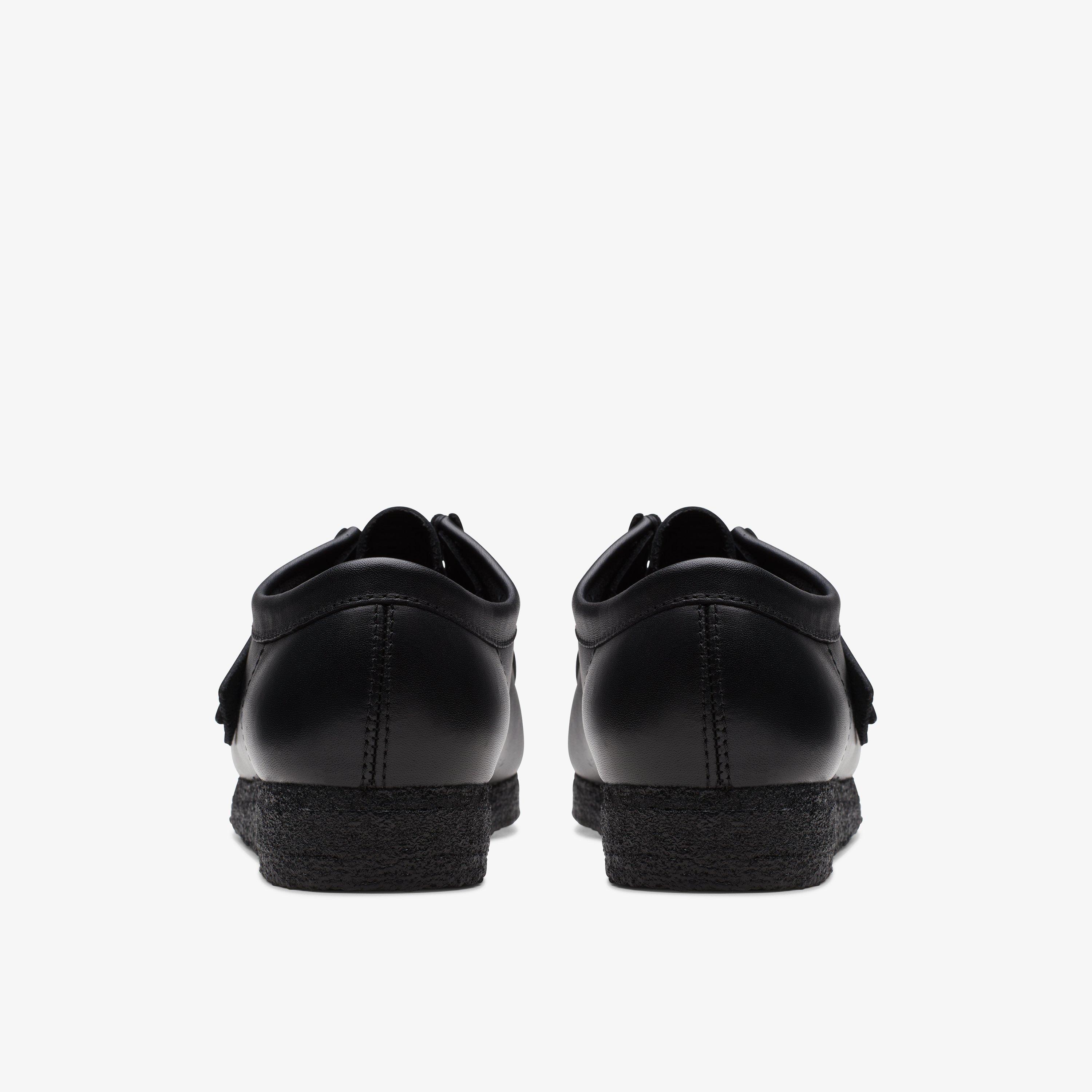 Mens Wallabee Black Leather Wallabee Lace Up Shoes | Clarks UK