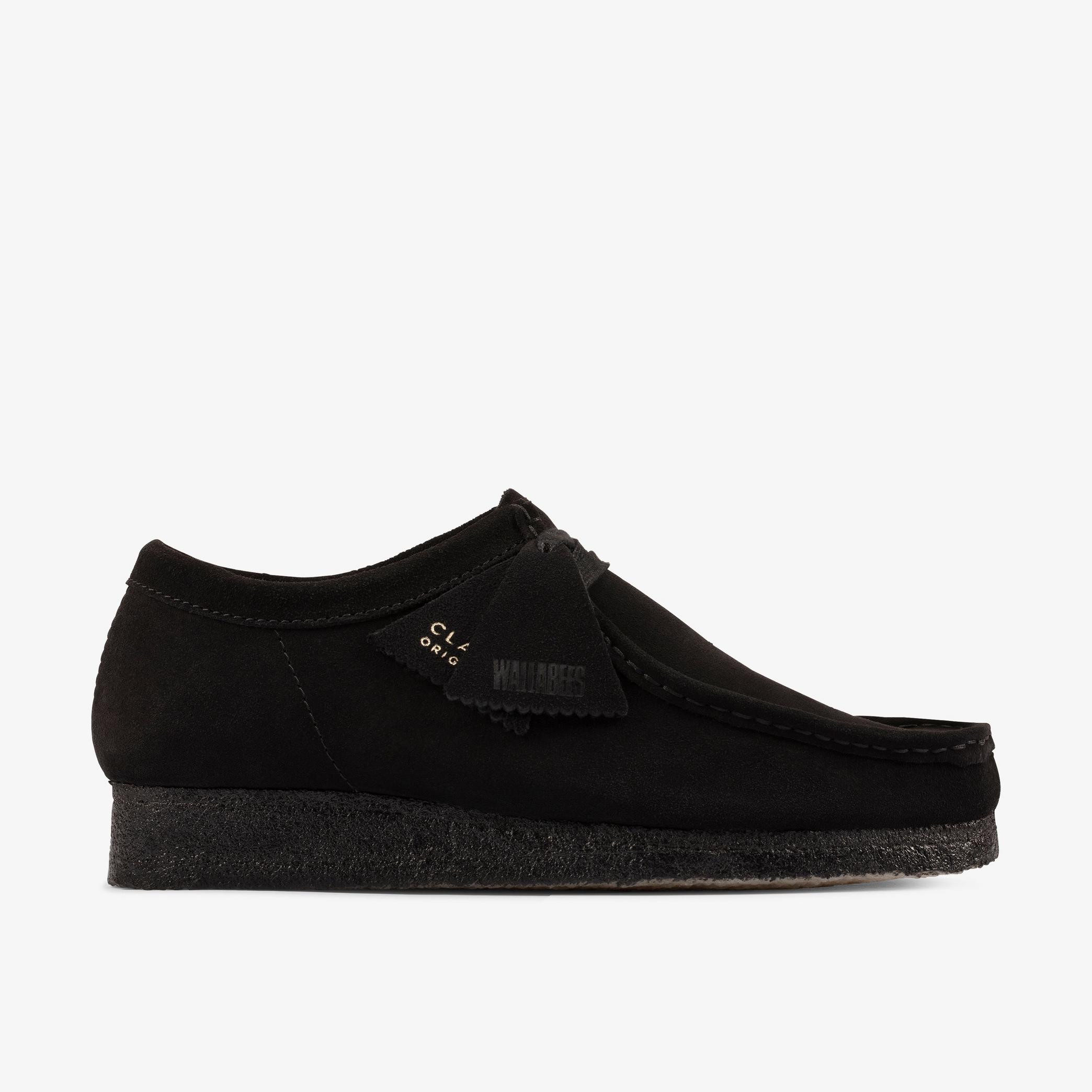 Wallabee Black Suede Shoes, view 1 of 6