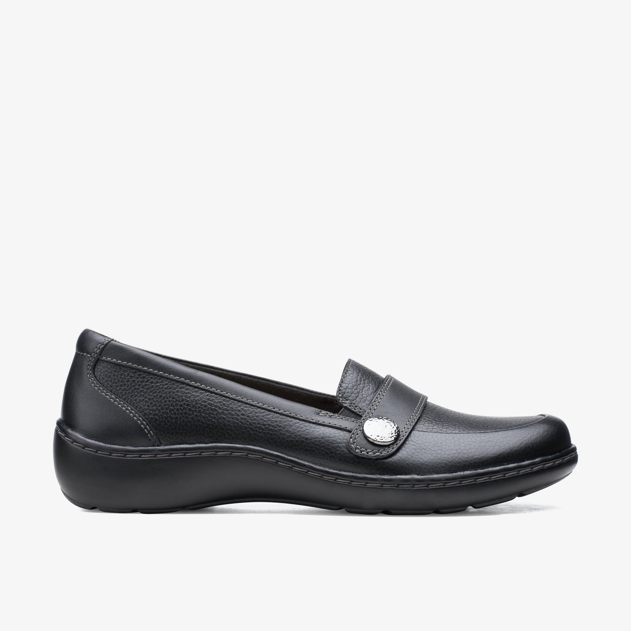 Cora Daisy Black Tumbled Loafers, view 1 of 6