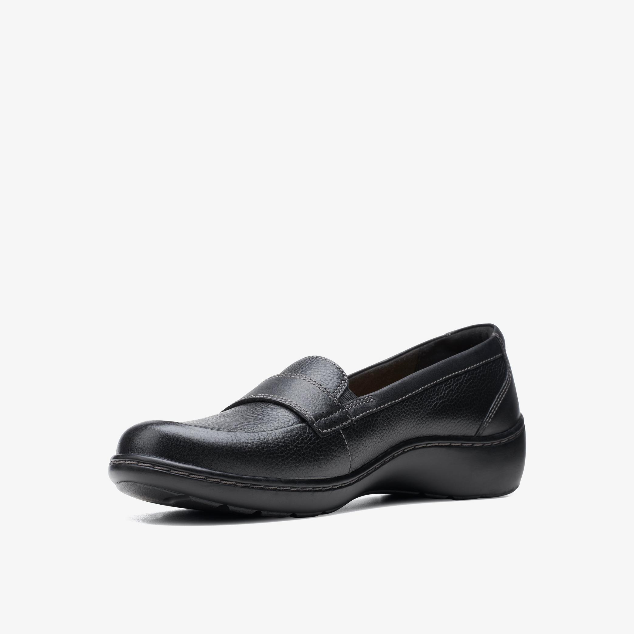 Cora Daisy Black Tumbled Loafers, view 4 of 6