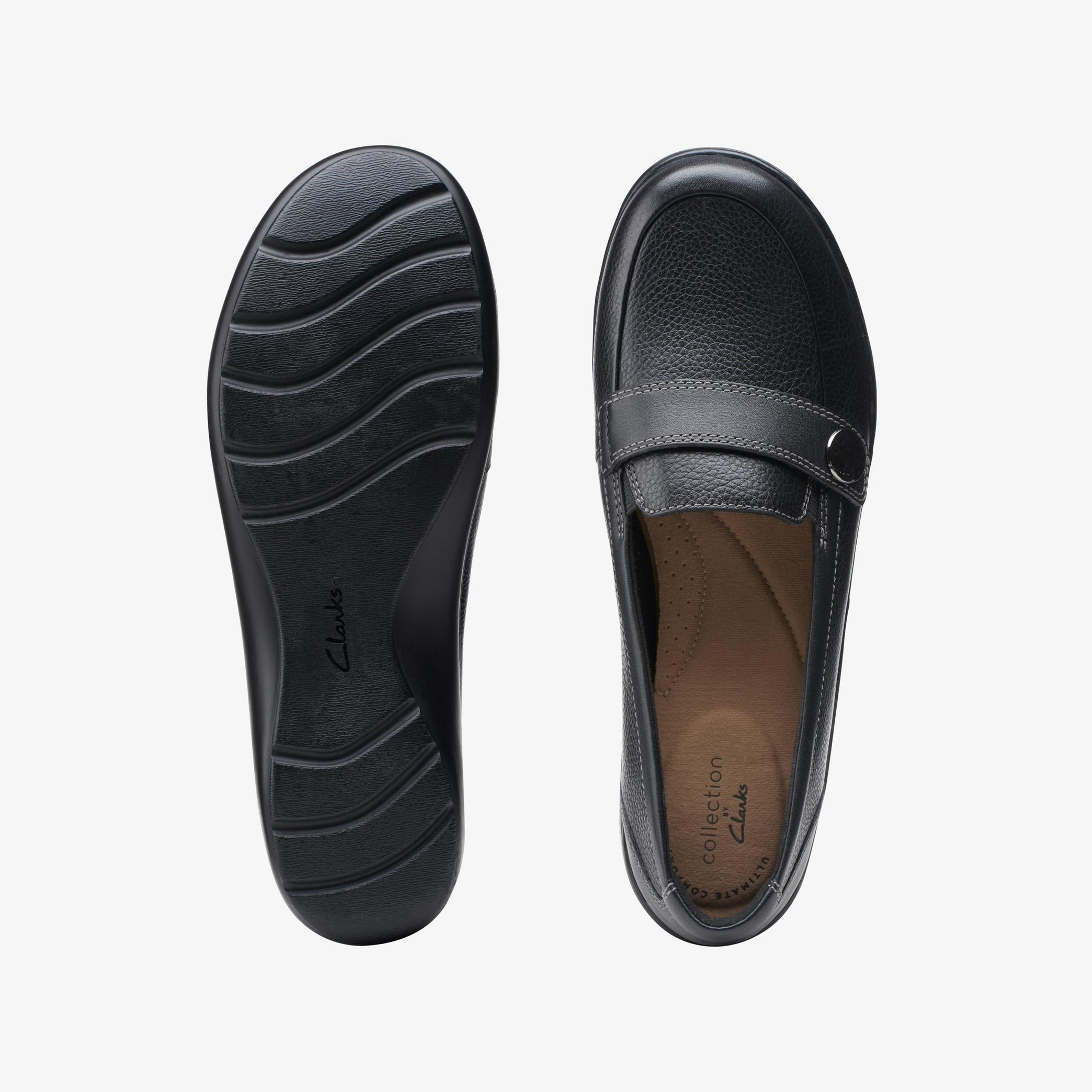 Cora Daisy Black Tumbled Loafers, view 6 of 6