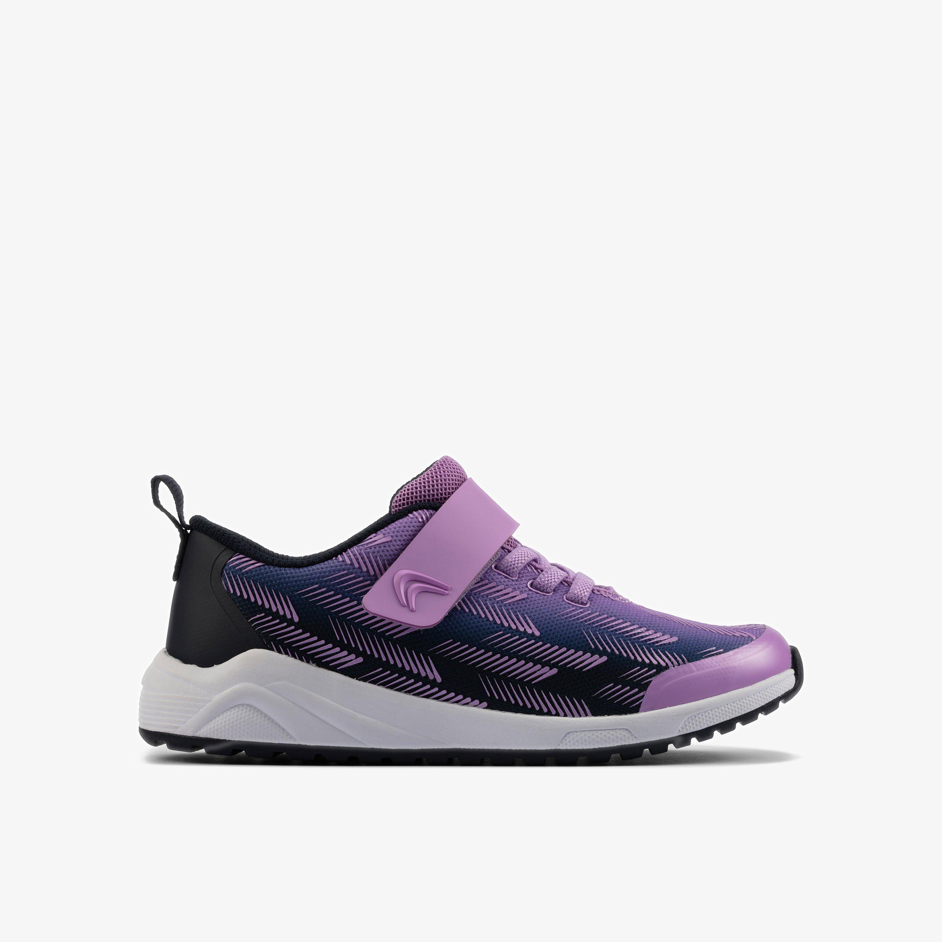 Girls Aeon Pace Toddler Purple Trainers Clarks Outlet