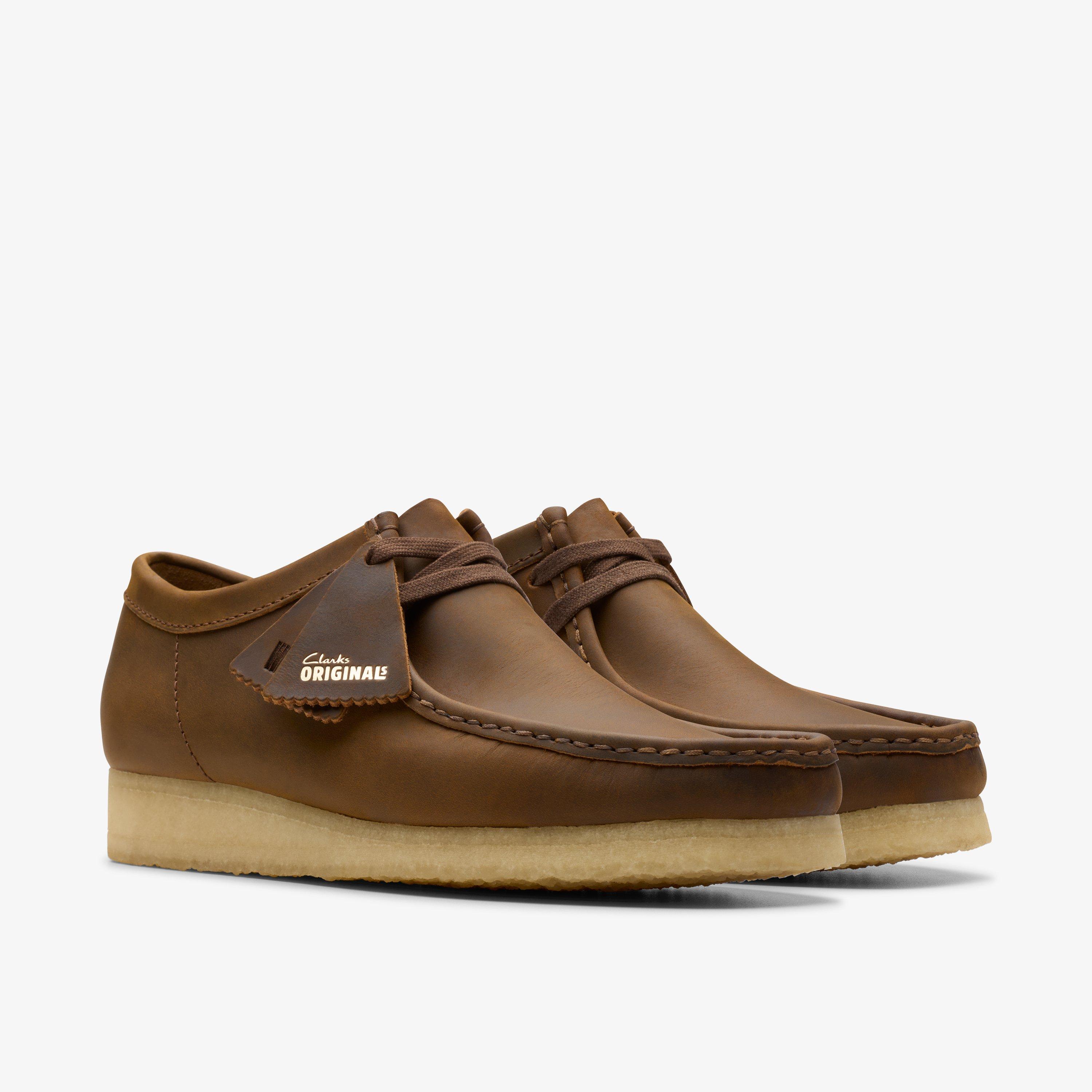 Men s Beeswax Leather Wallabees Men s Originals Clarks US