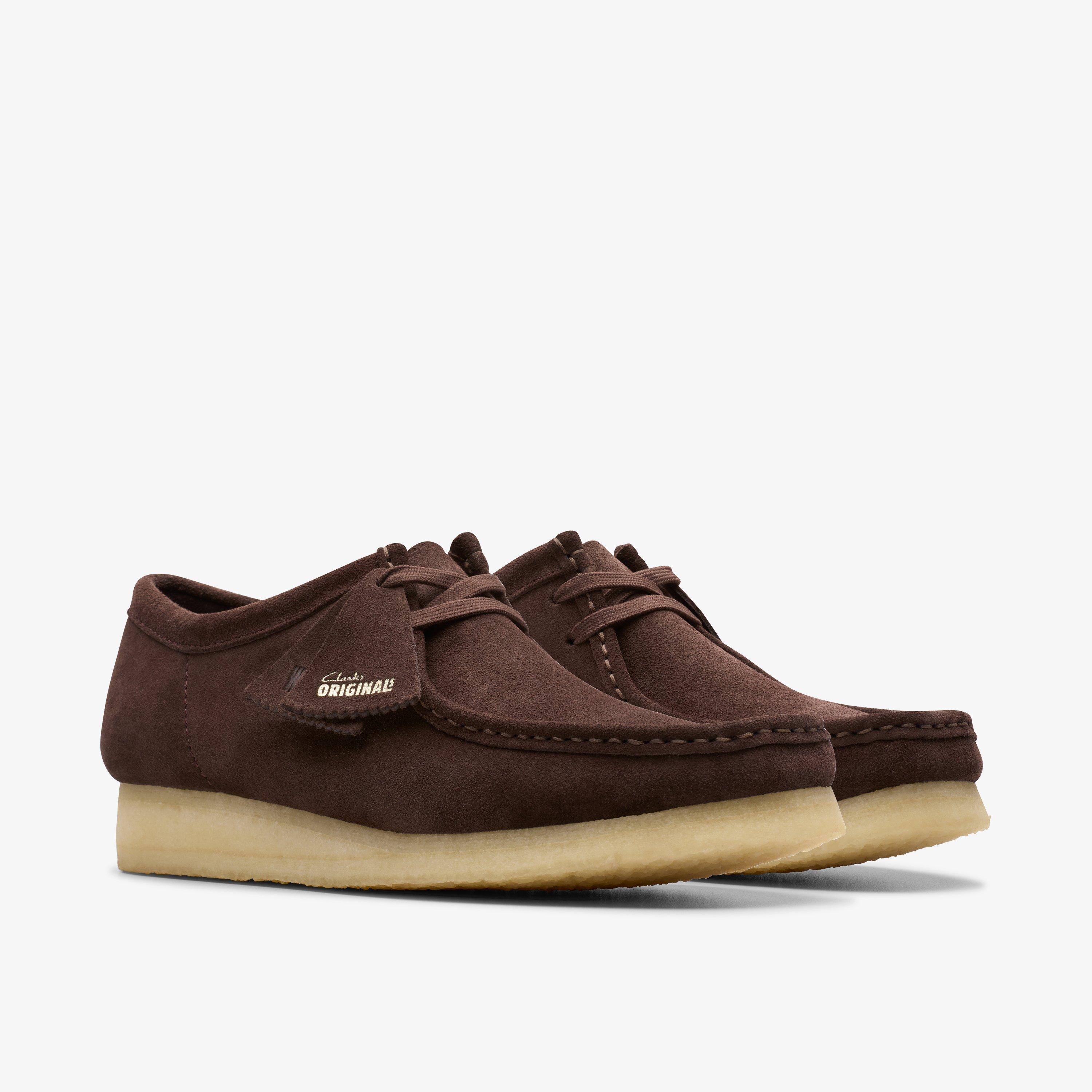 Mens black clarks wallabees hotsell