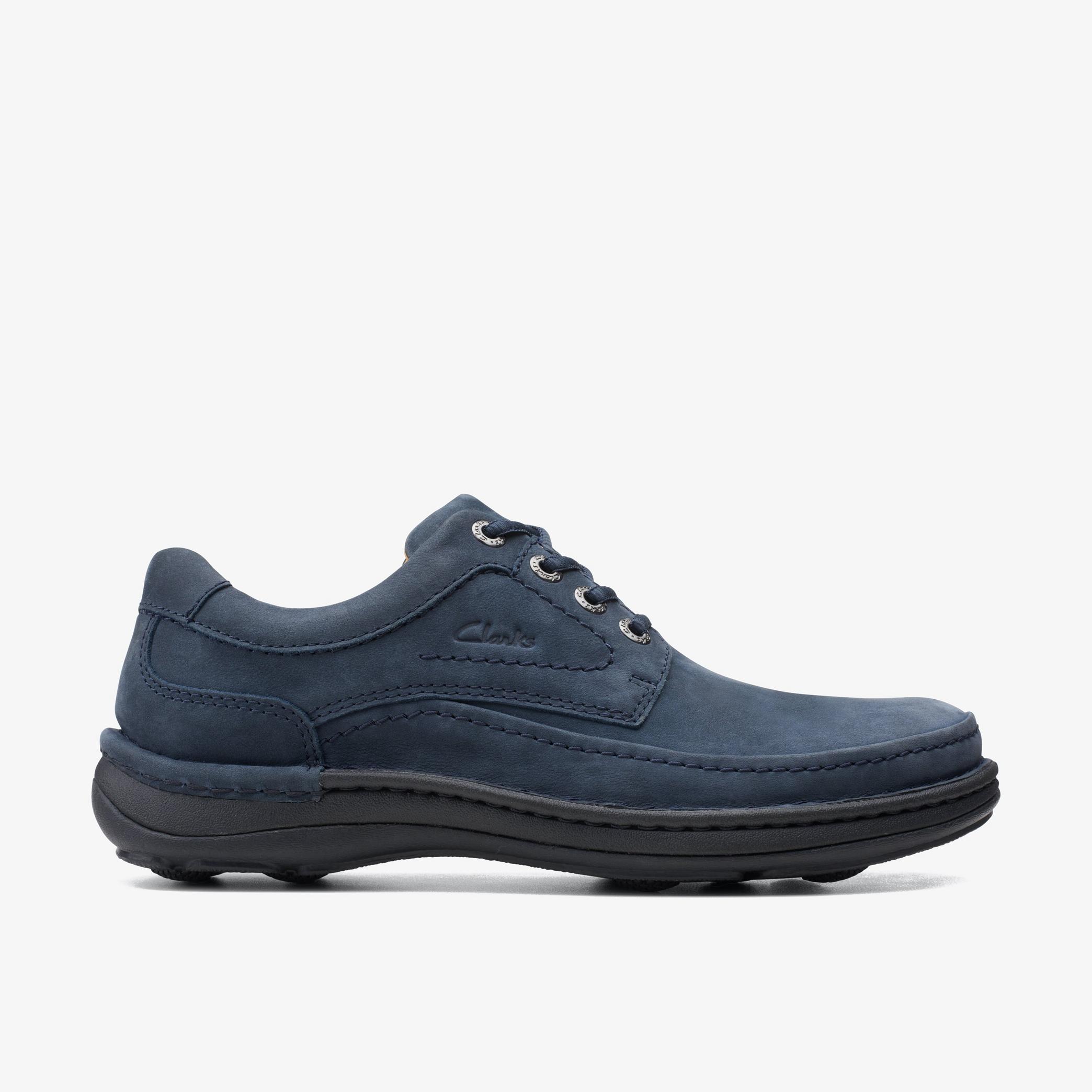 Nature Three Navy Nubuck Derby Shoes, view 1 of 6