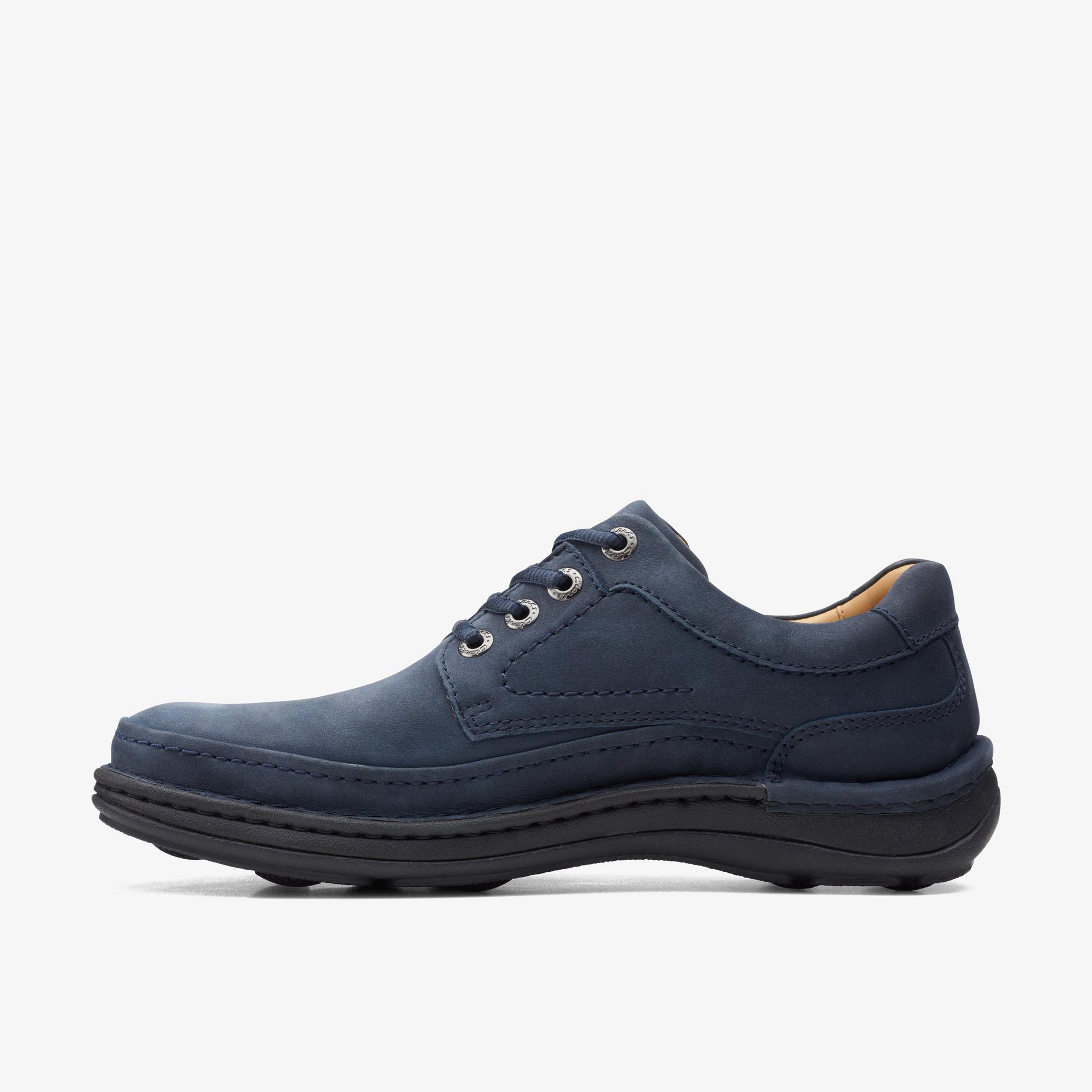 Nature Three Navy Nubuck Derby Shoes, view 2 of 6