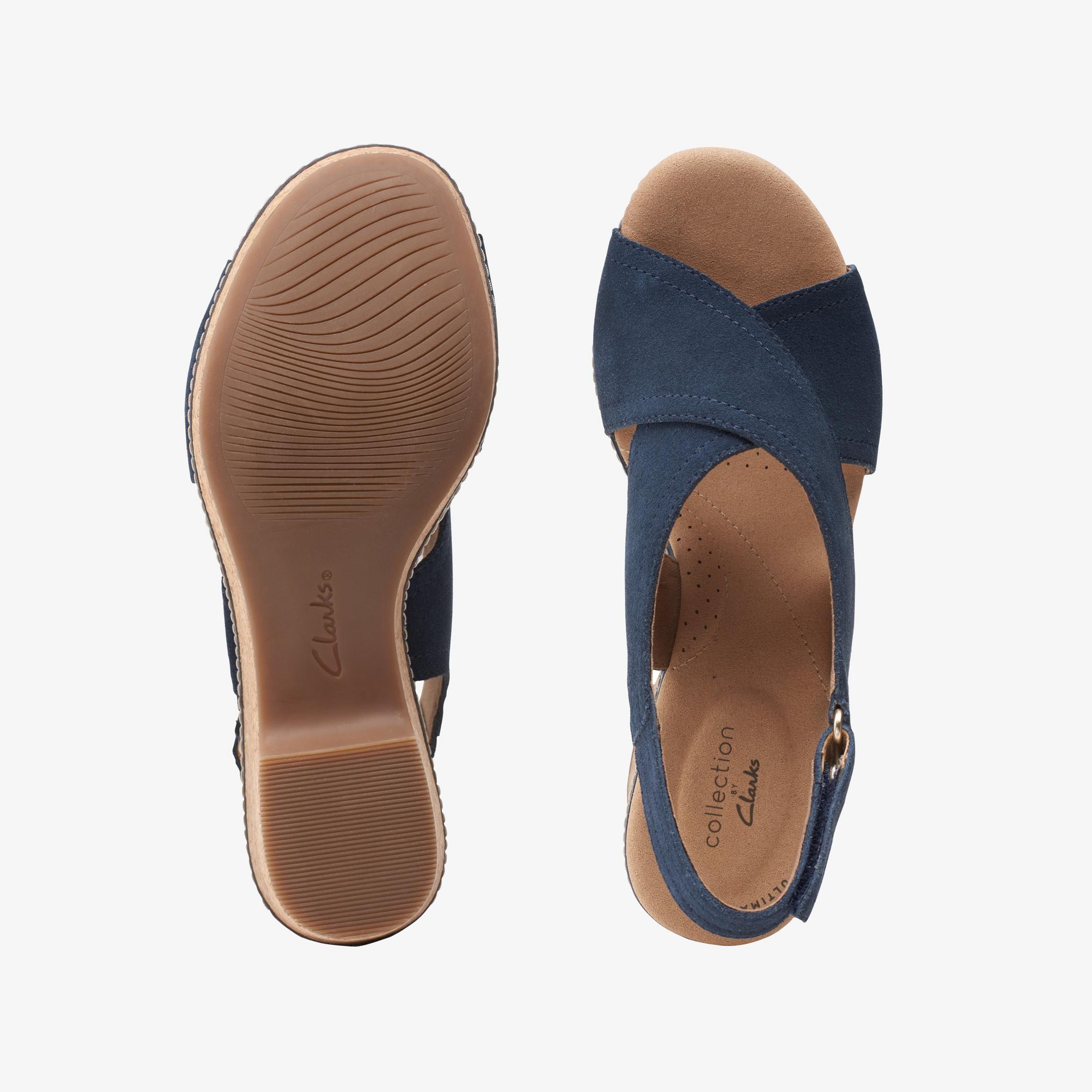 WOMENS Giselle Cove Navy Wedges | Clarks Outlet