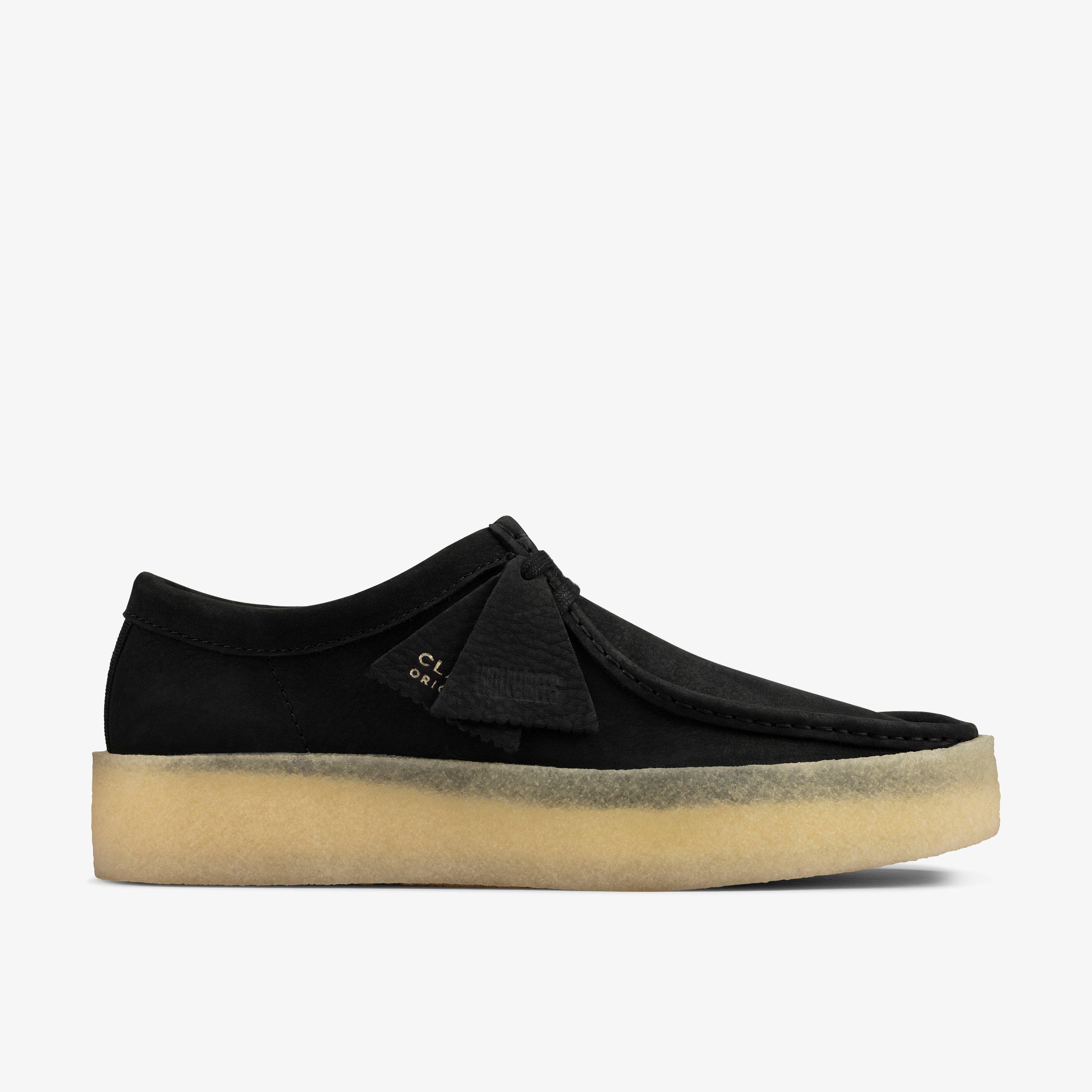 Clarks wallabees hotsell mens black