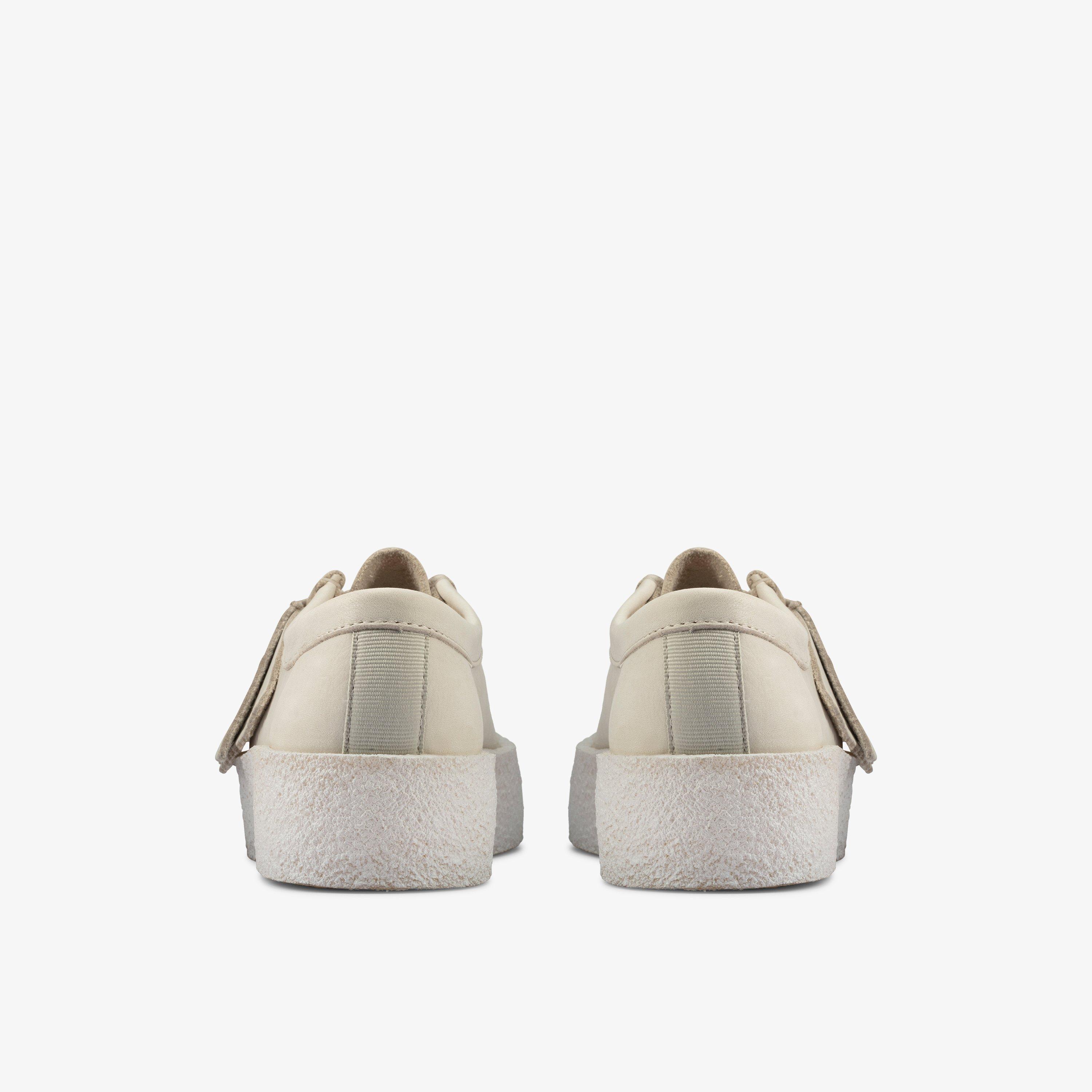 WOMENS Wallabee Cup White Nubuck Shoes Clarks US