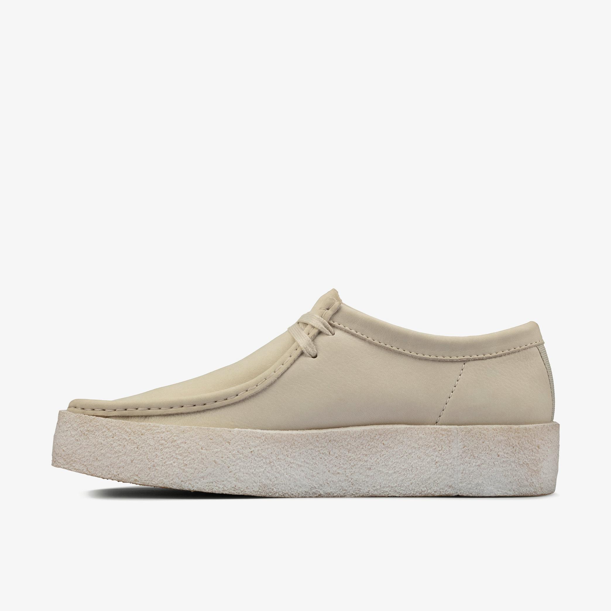 Wallabee Cup White Nubuck Wallabee, view 2 of 7