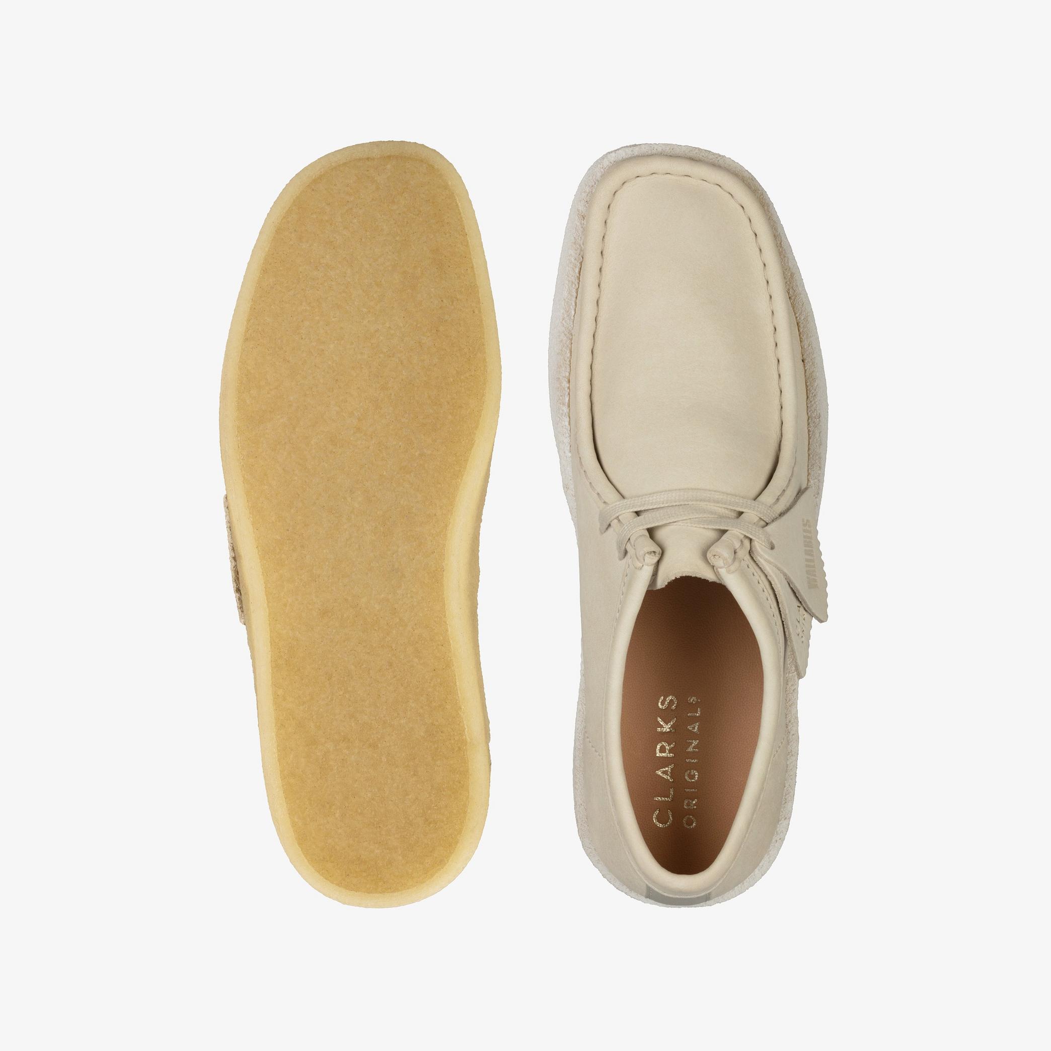 Wallabee Cup White Nubuck Wallabee, view 6 of 7