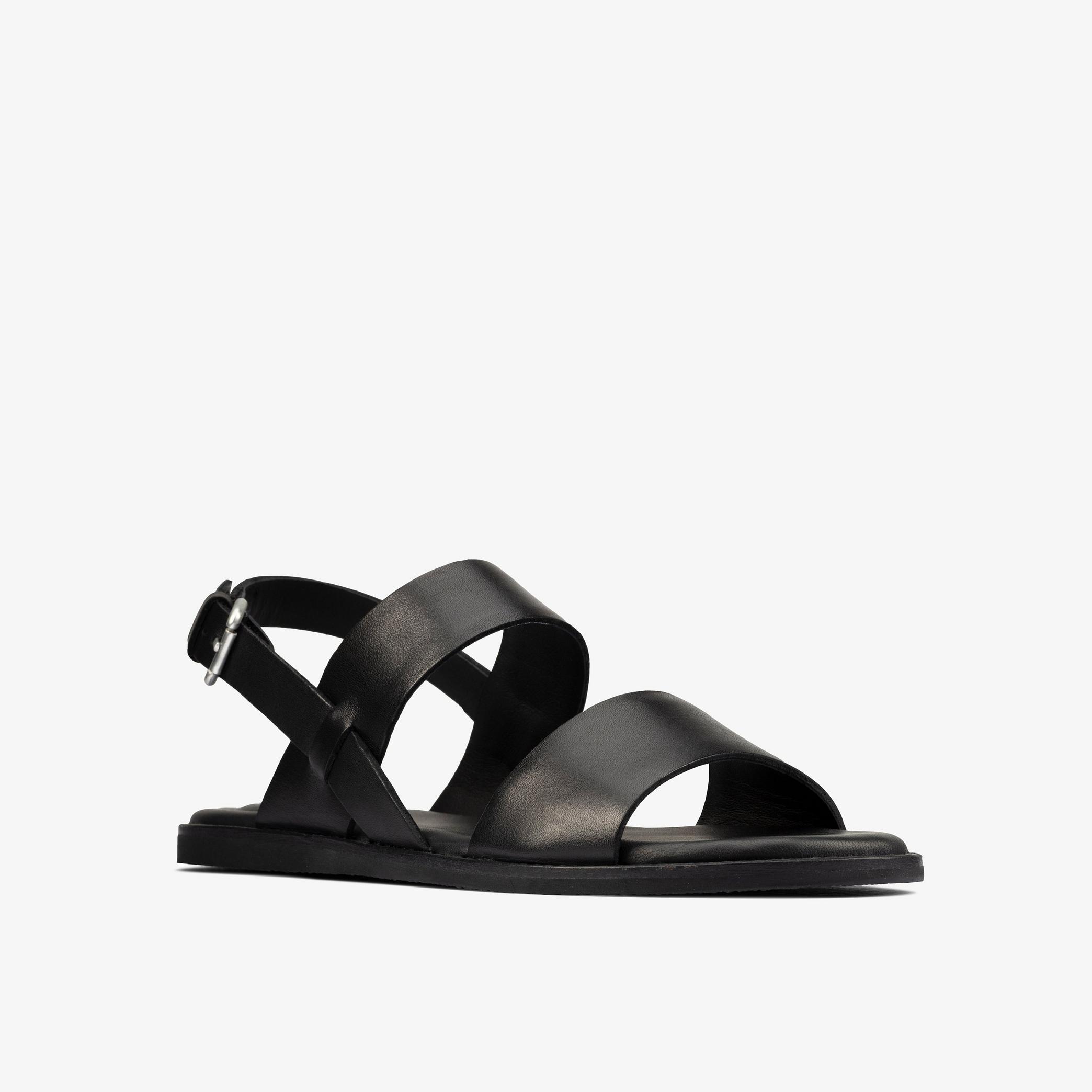 Womens Karsea Strap Black Flat Sandals | Clarks Outlet