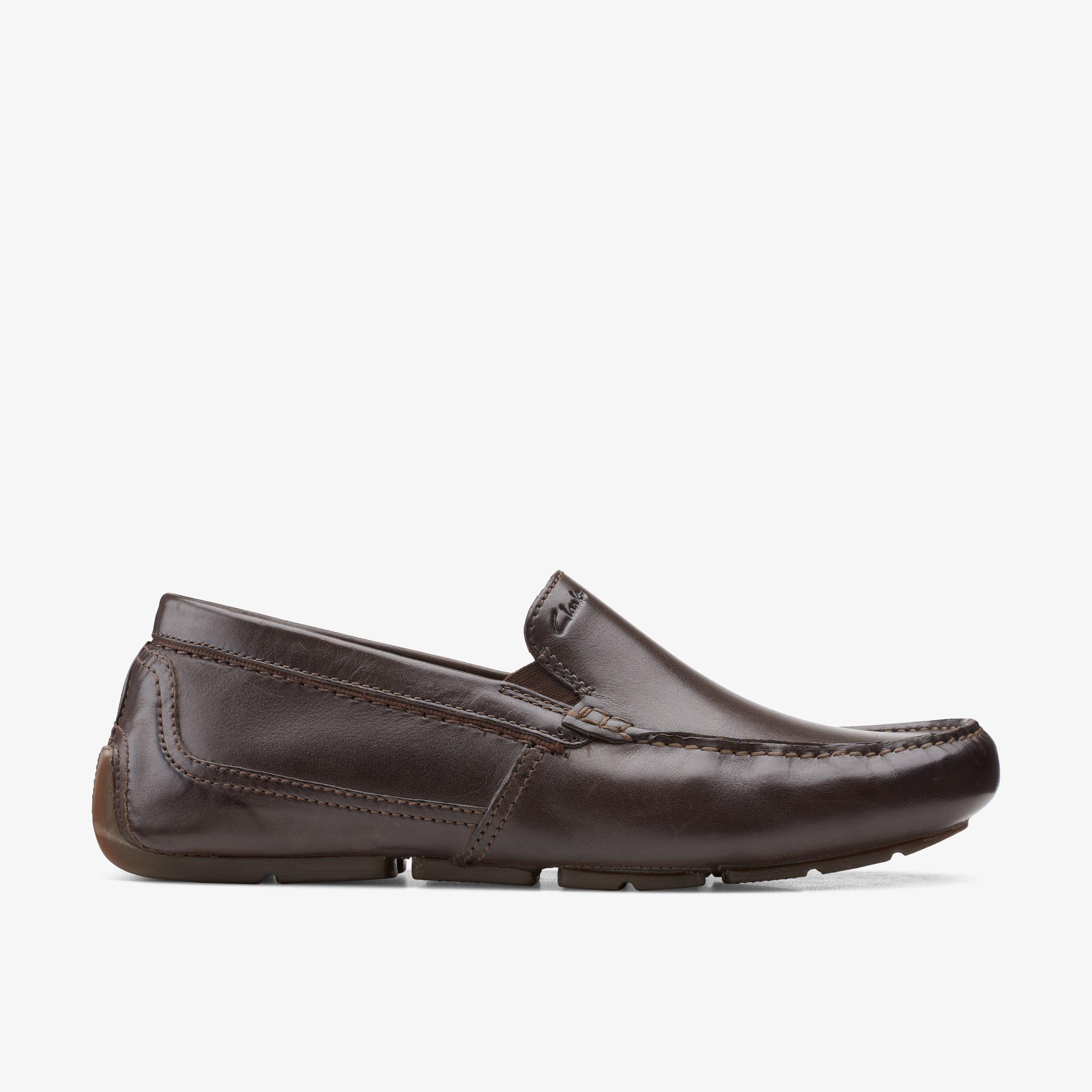 MENS Markman Plain Dark Brown Loafers | Clarks US