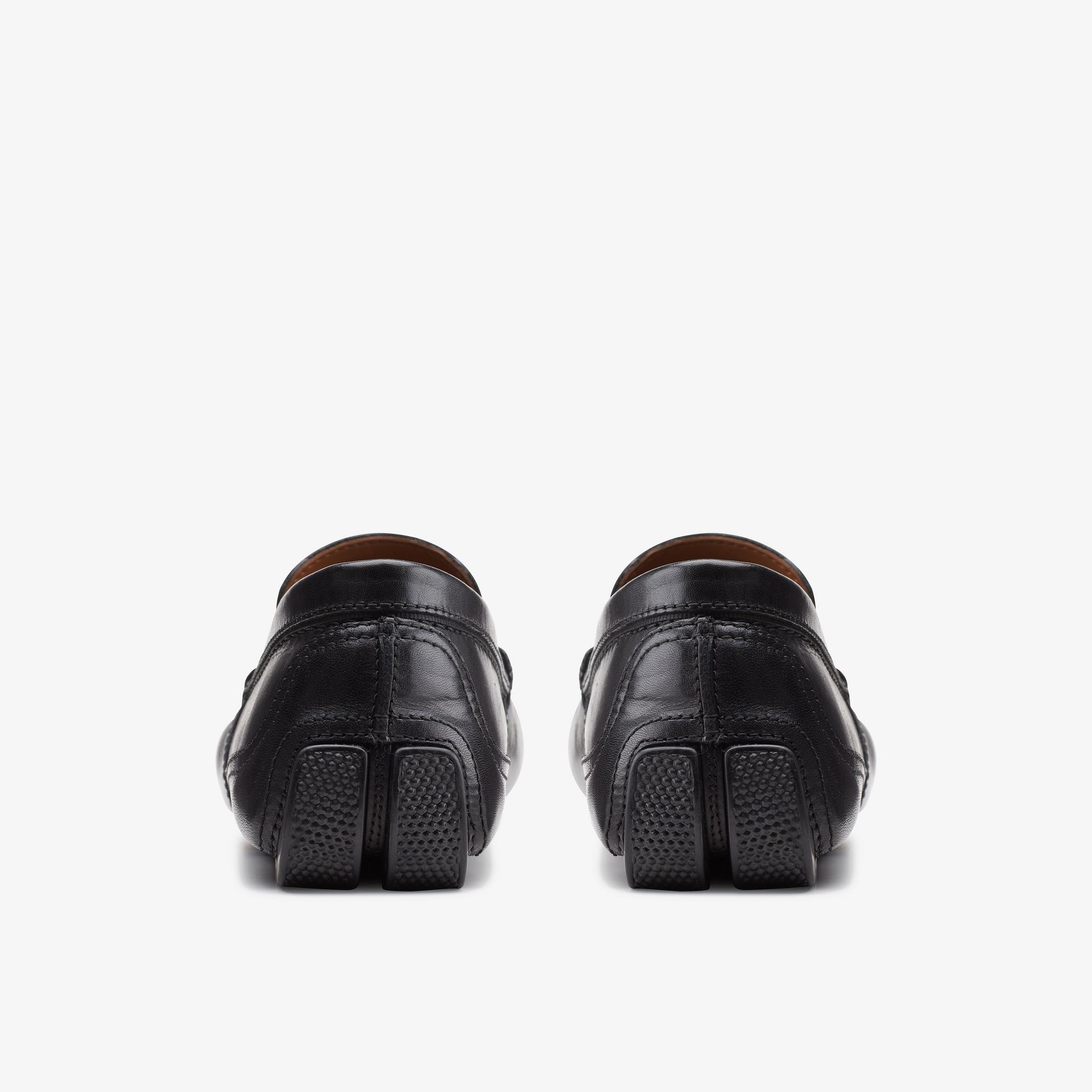 Markman Plain Black Leather Loafers, view 5 of 5