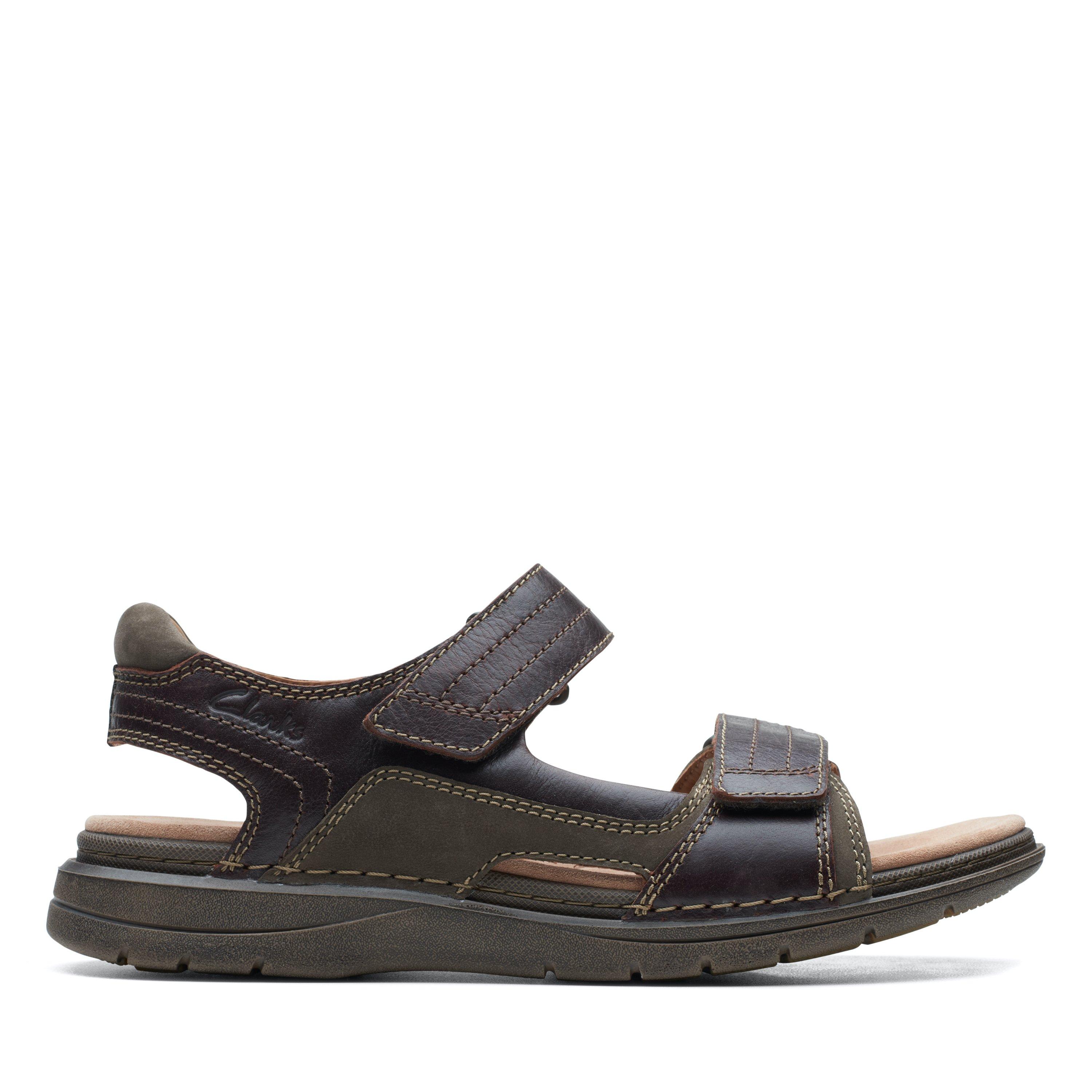 Mens leather sandals clearance clarks