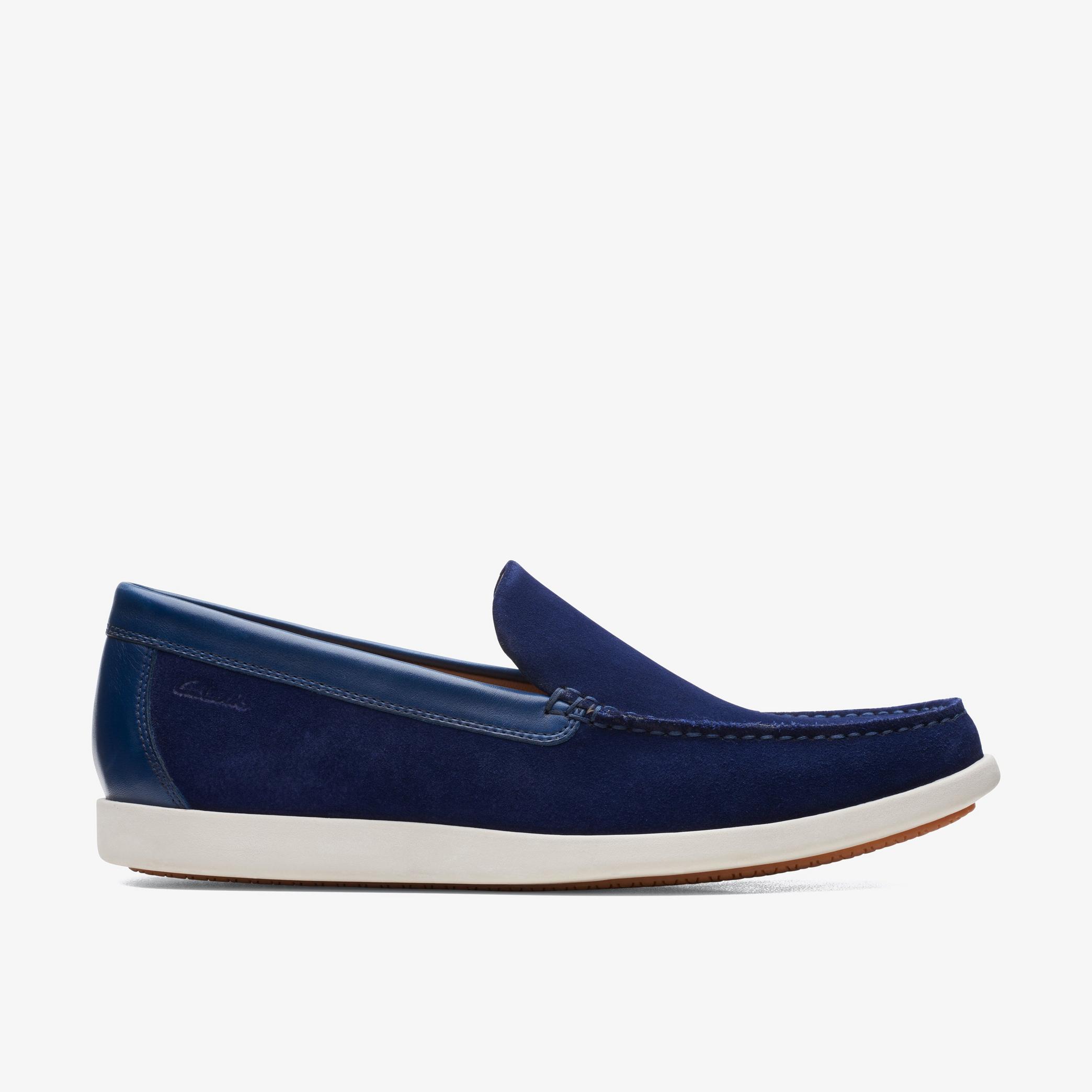 Ferius Creek Dark Blue Combination Loafers, view 1 of 6