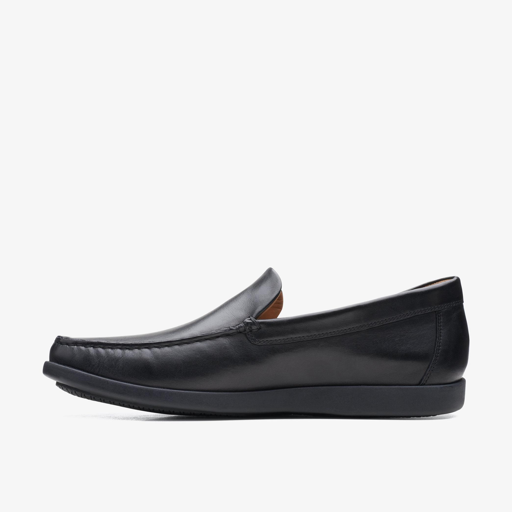 Ferius Creek Black Leather Loafers, view 2 of 6