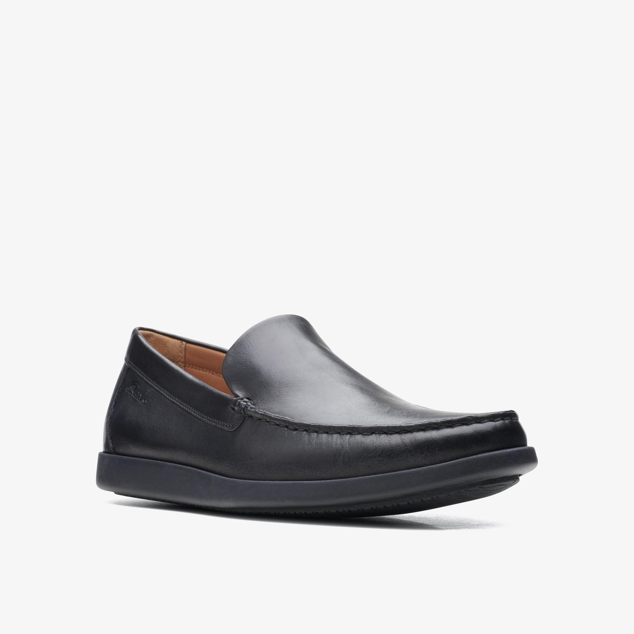 Ferius Creek Black Leather Loafers, view 3 of 6