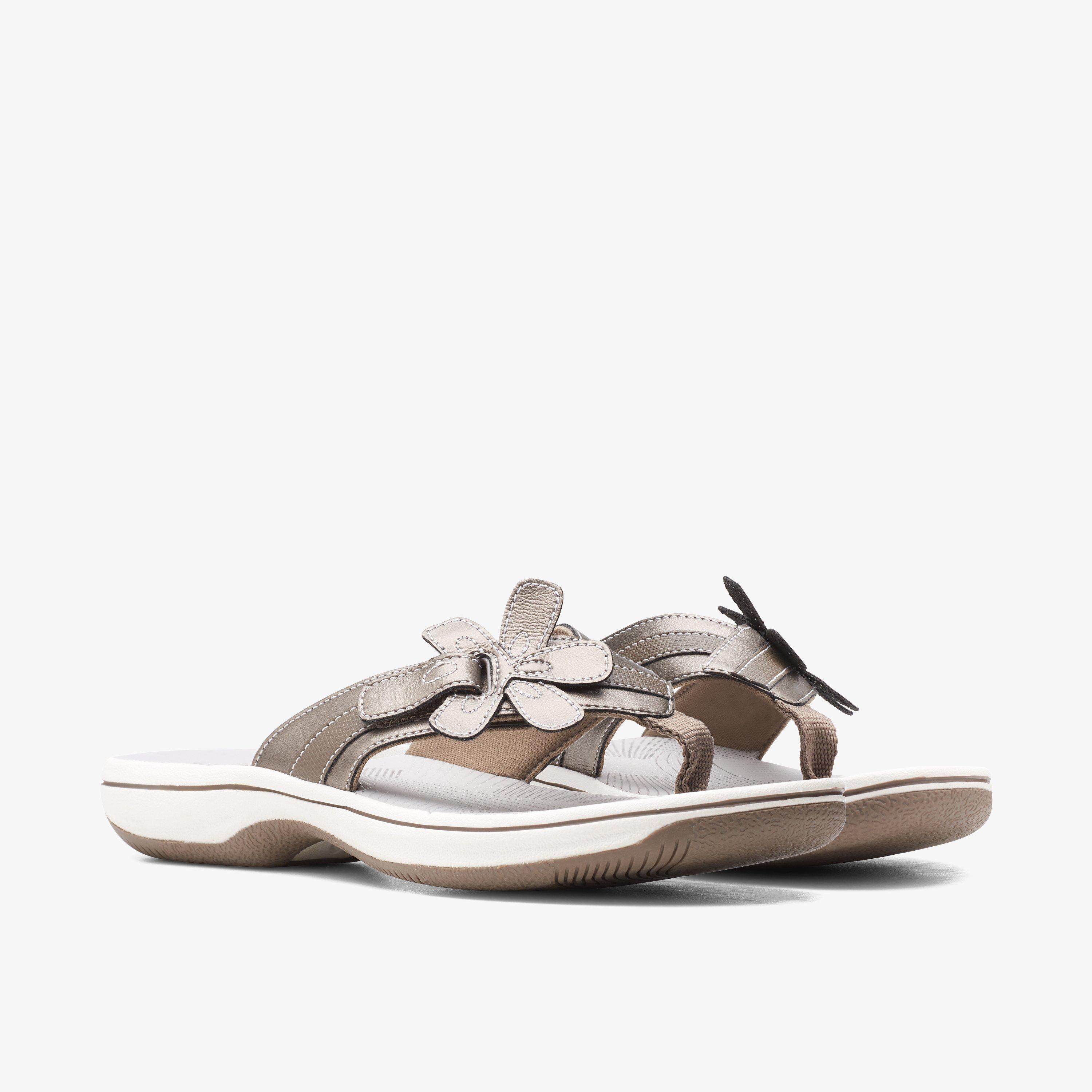 Clarks white sandals sale online