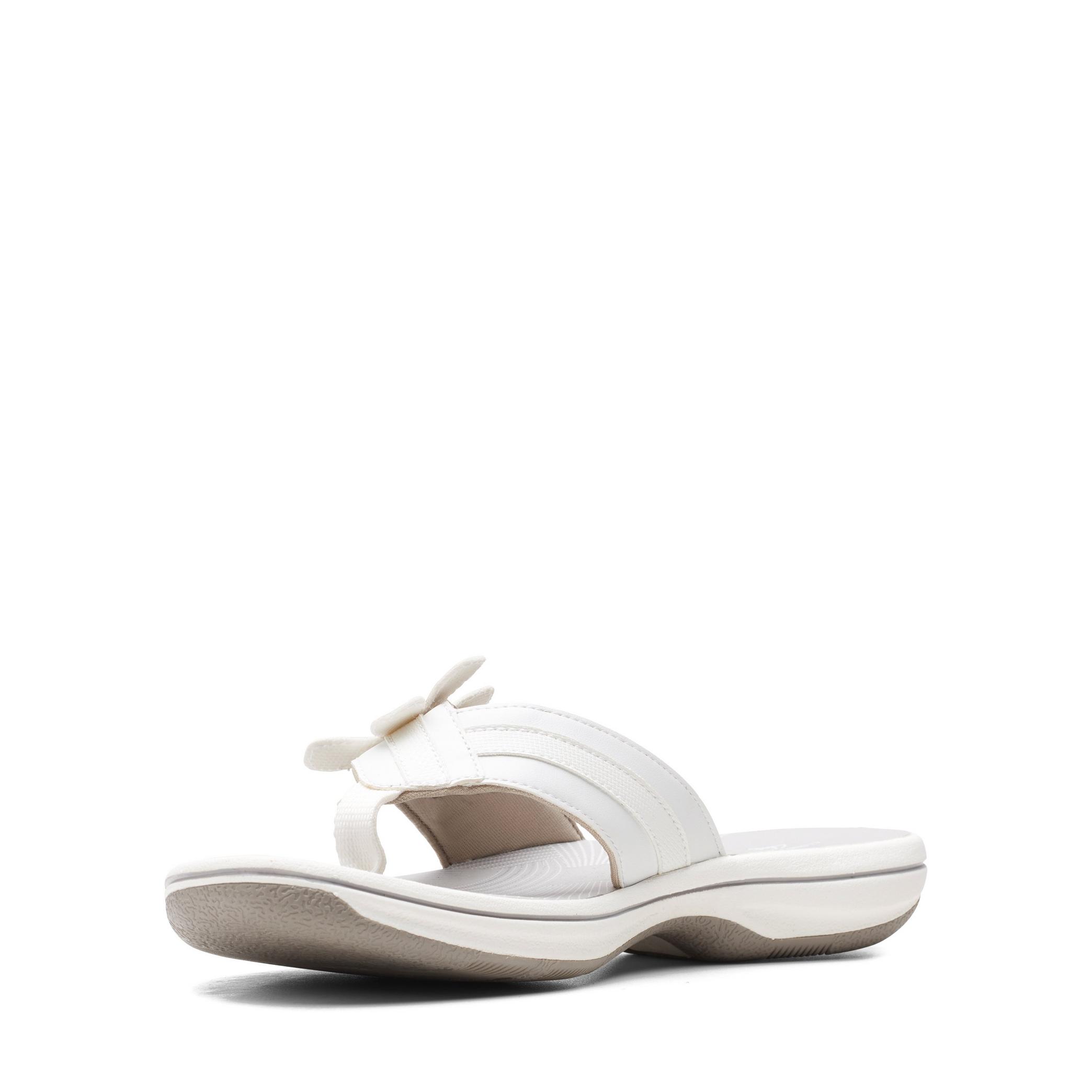 Brinkley Flora White Flat Sandals, view 4 of 7