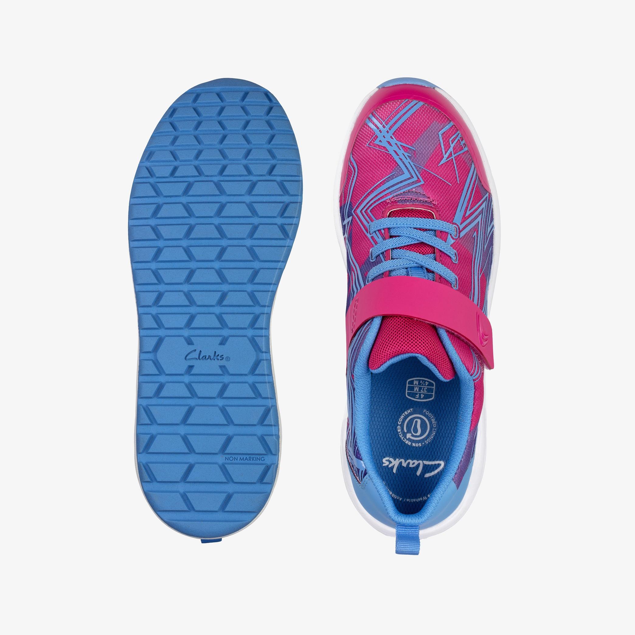 Aeon Pace Youth Pink Combination Trainers, view 6 of 6