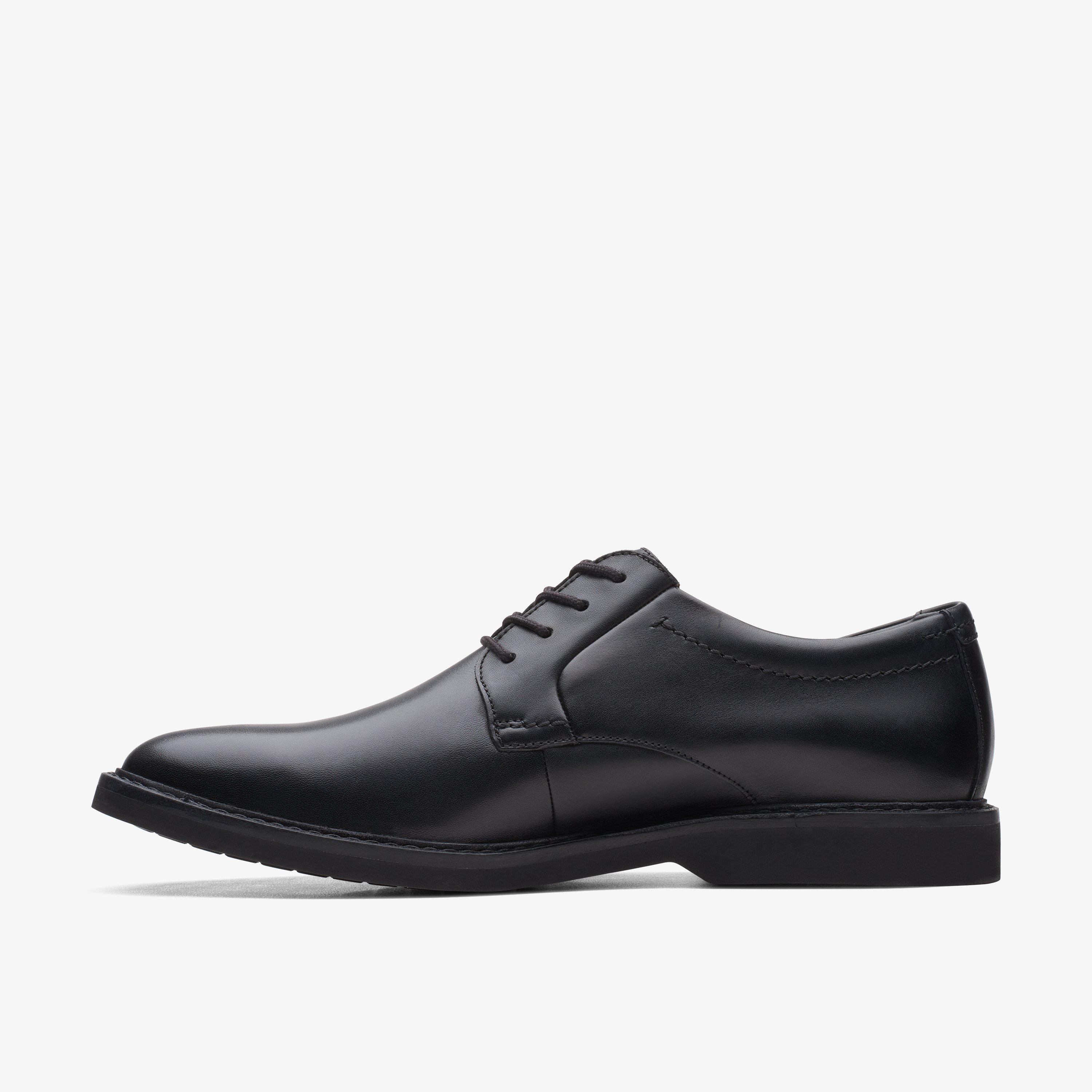 Zapatos Derby Atticus LT Lo GORETEX en cuero negro para hombre Clarks