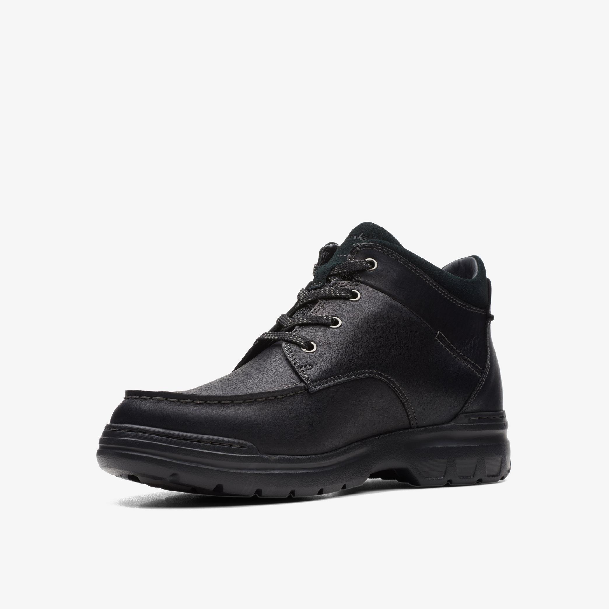 Rockie2 Hi GTX Black Leather Ankle Boots, view 4 of 6