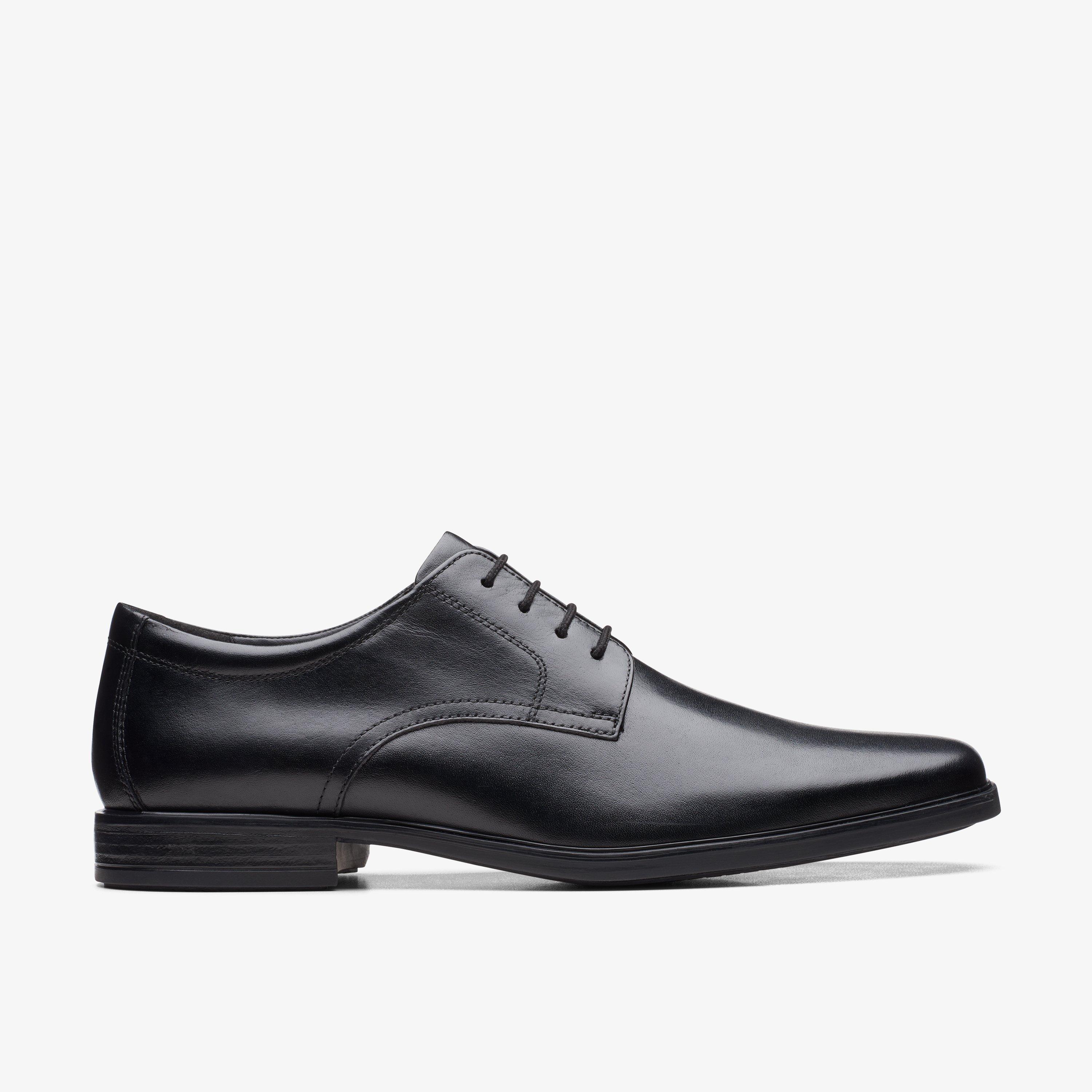 Size 13 Clarks Howard Walk Black Leather shoes