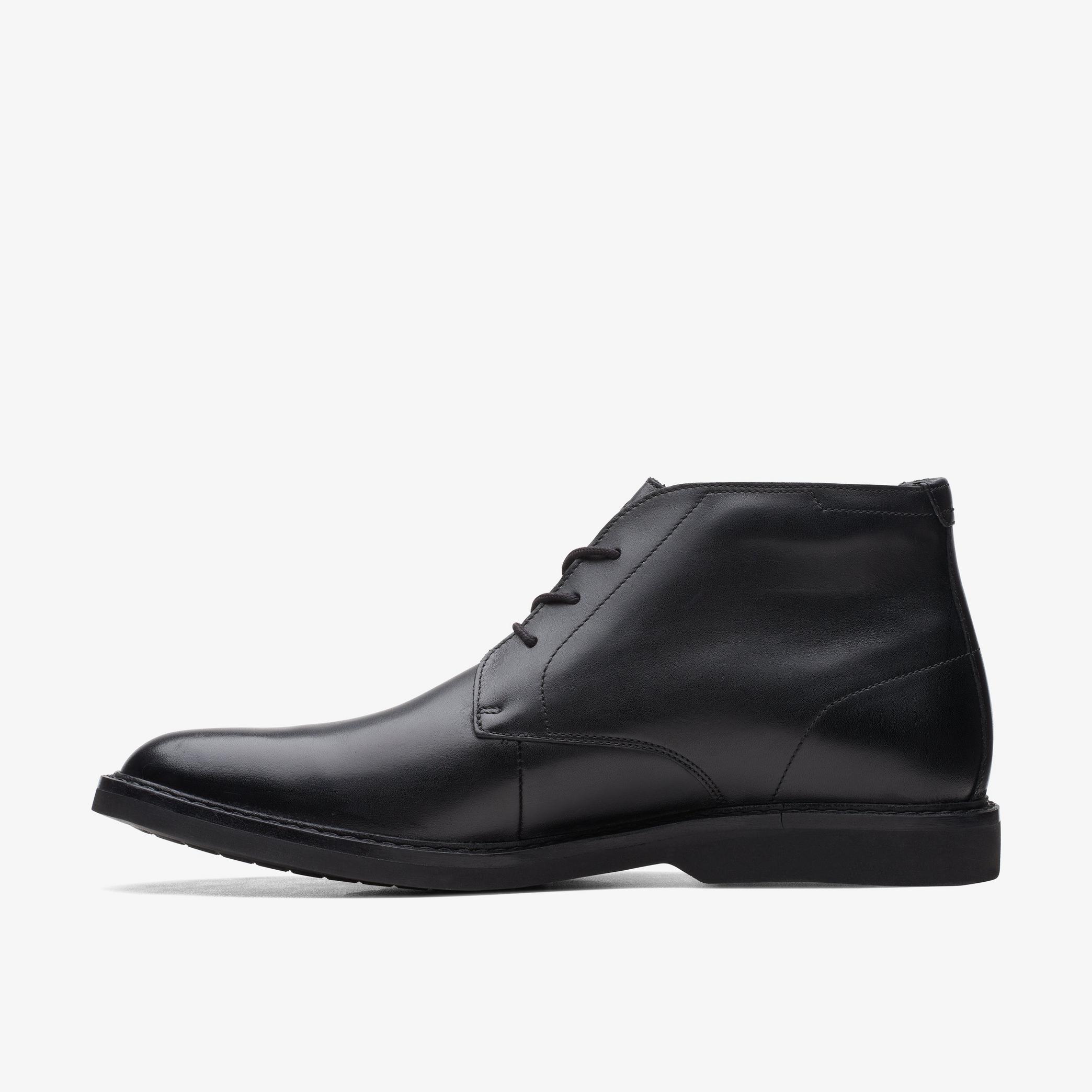 MENS Atticus LT Hi GORE-TEX Black Leather Ankle Boots | Clarks UK