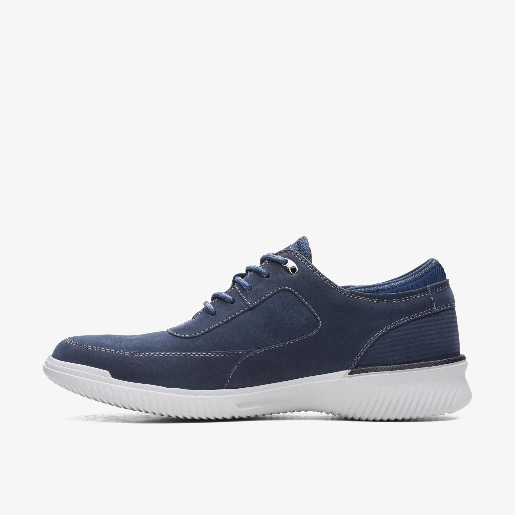 Donaway Lace Navy Nubuck Shoes, view 2 of 6