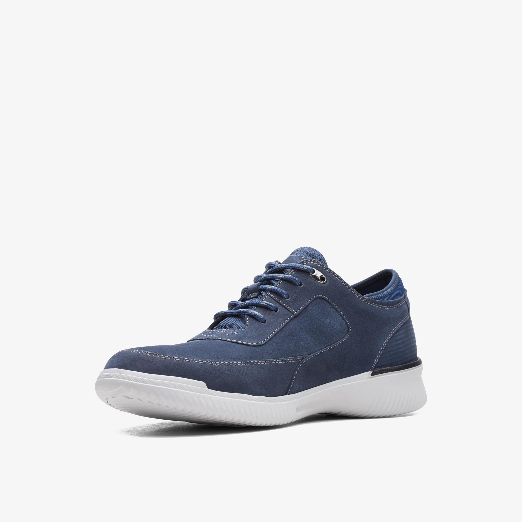 Donaway Lace Navy Nubuck Shoes, view 4 of 6