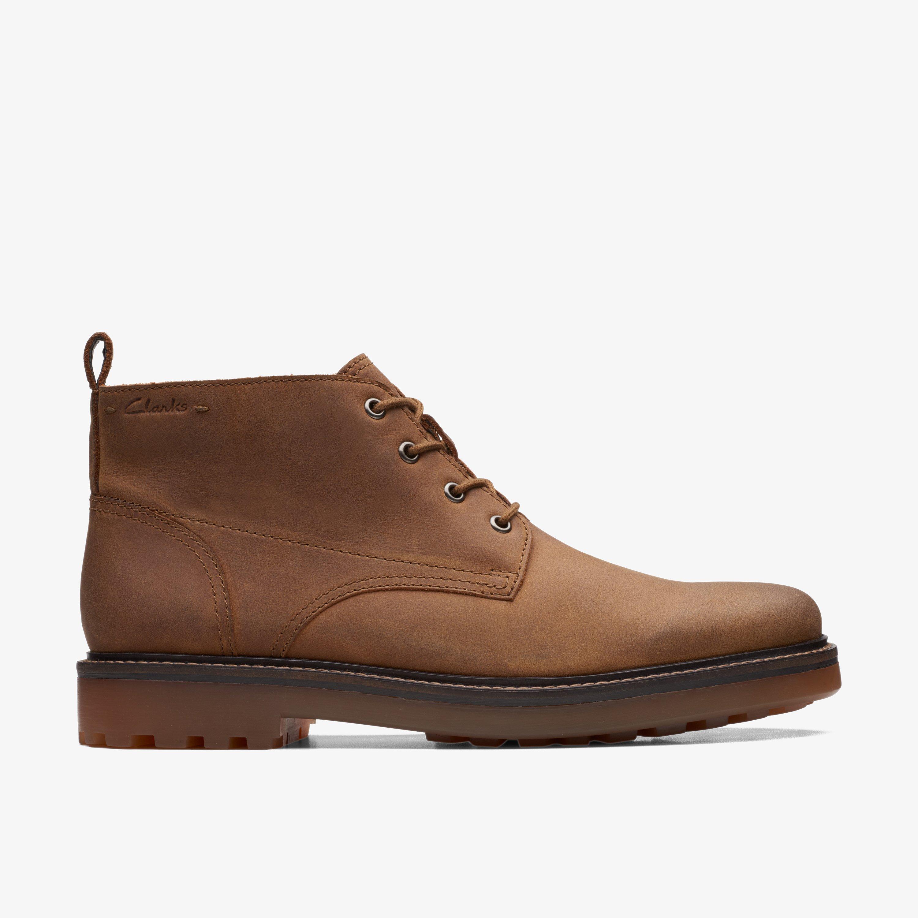 MENS Chard Mid Dark Tan Nubuck Ankle Boots | Clarks Outlet