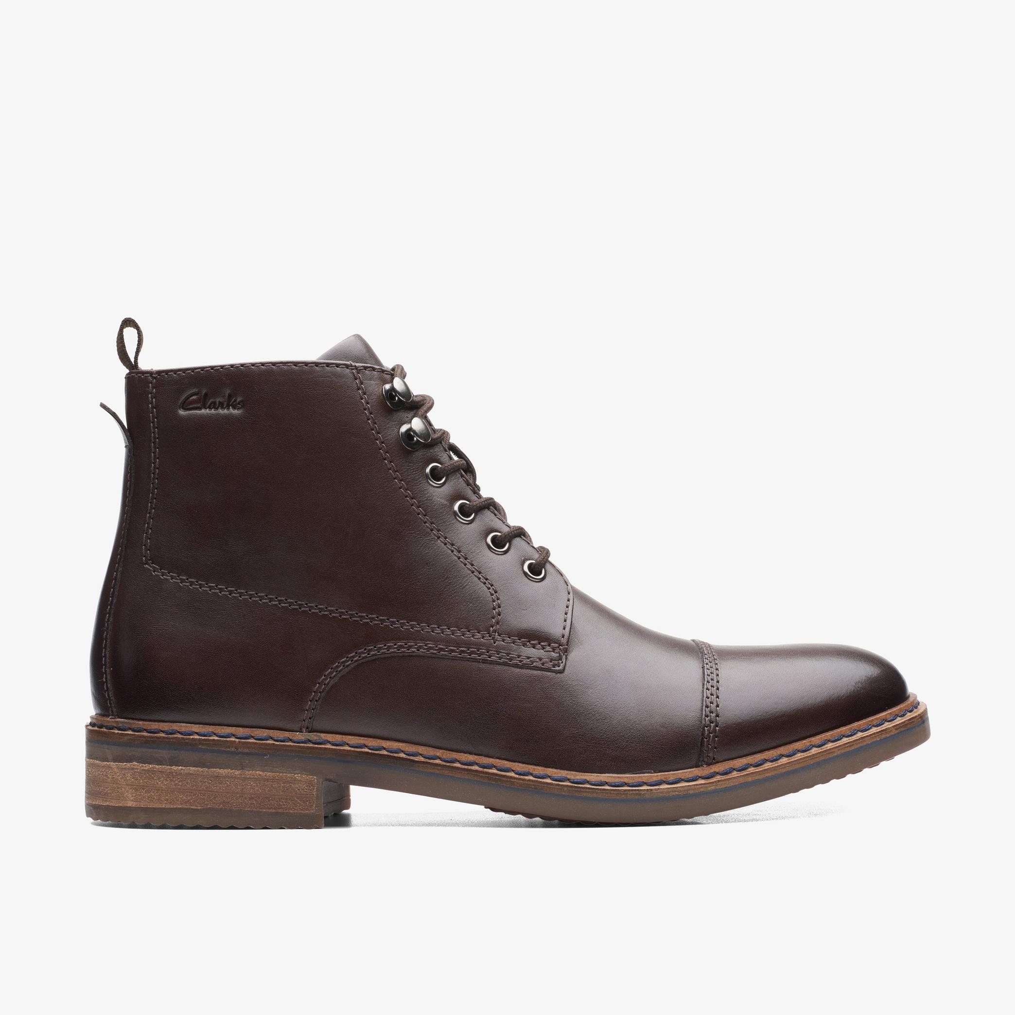 Blackford Rise Dark Brown Leather Ankle Boots, view 1 of 6