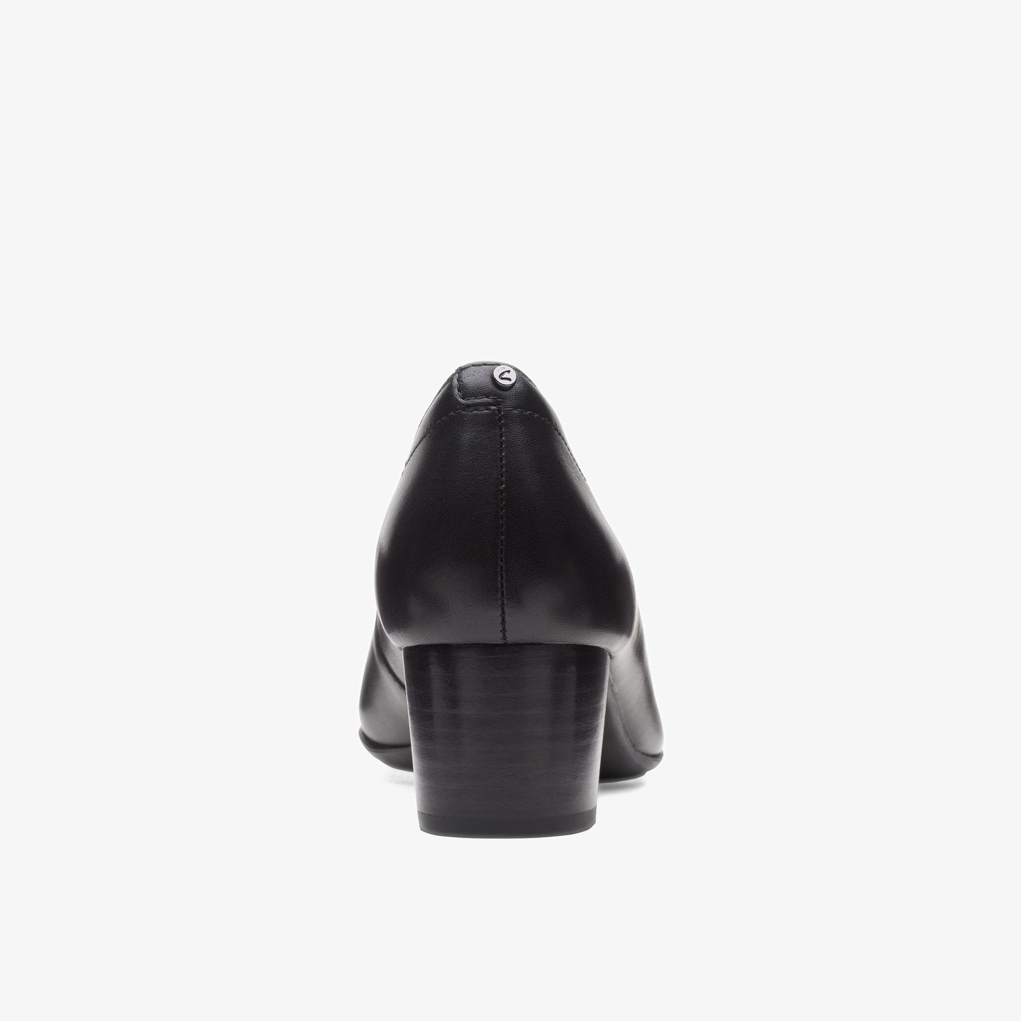 Womens Linnae Pump Black Leather Shoes | Clarks Outlet