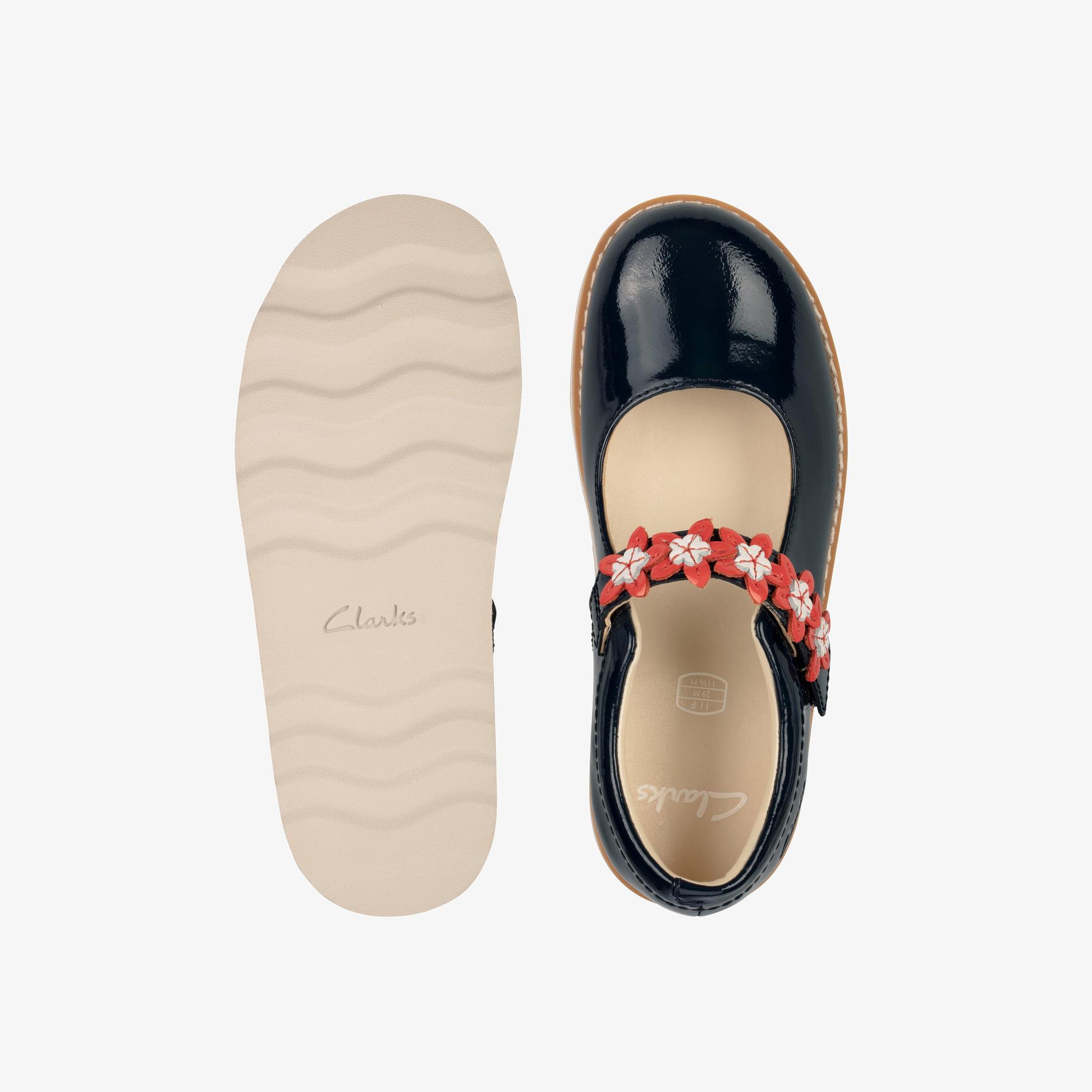 Crown Petal Kid Navy Patent Mary Jane Shoes, view 6 of 6
