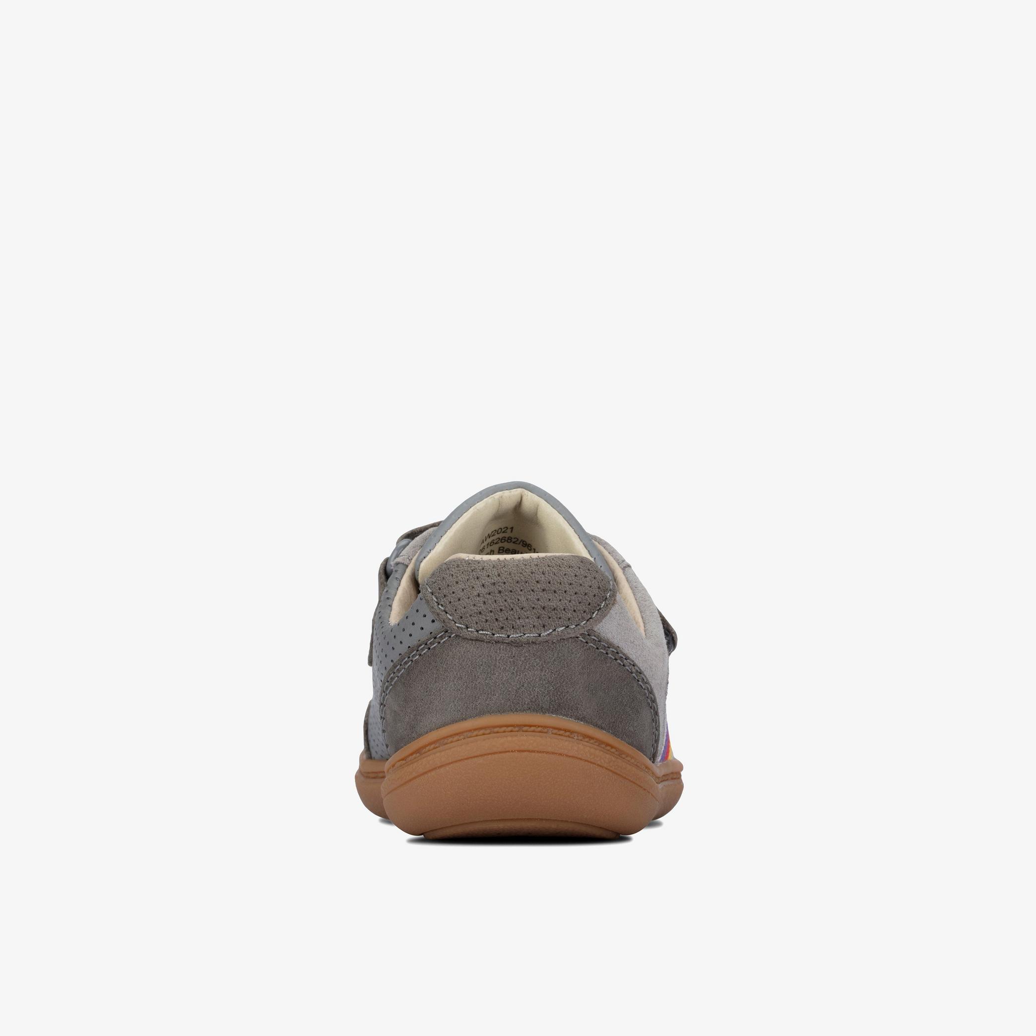 Flash Beau Toddler Grey Leather Shoes, view 5 of 6