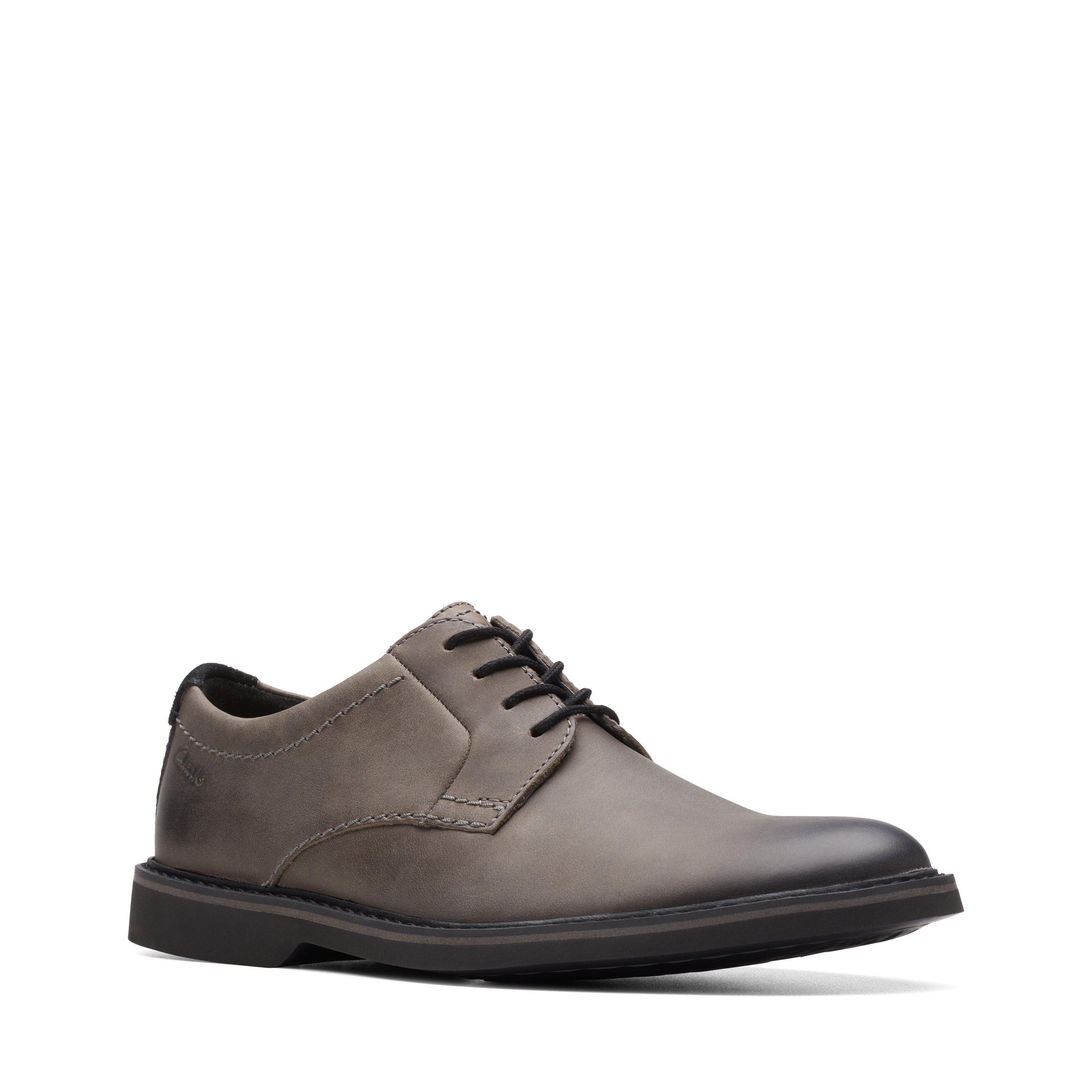 Clarks grey sales mens shoes