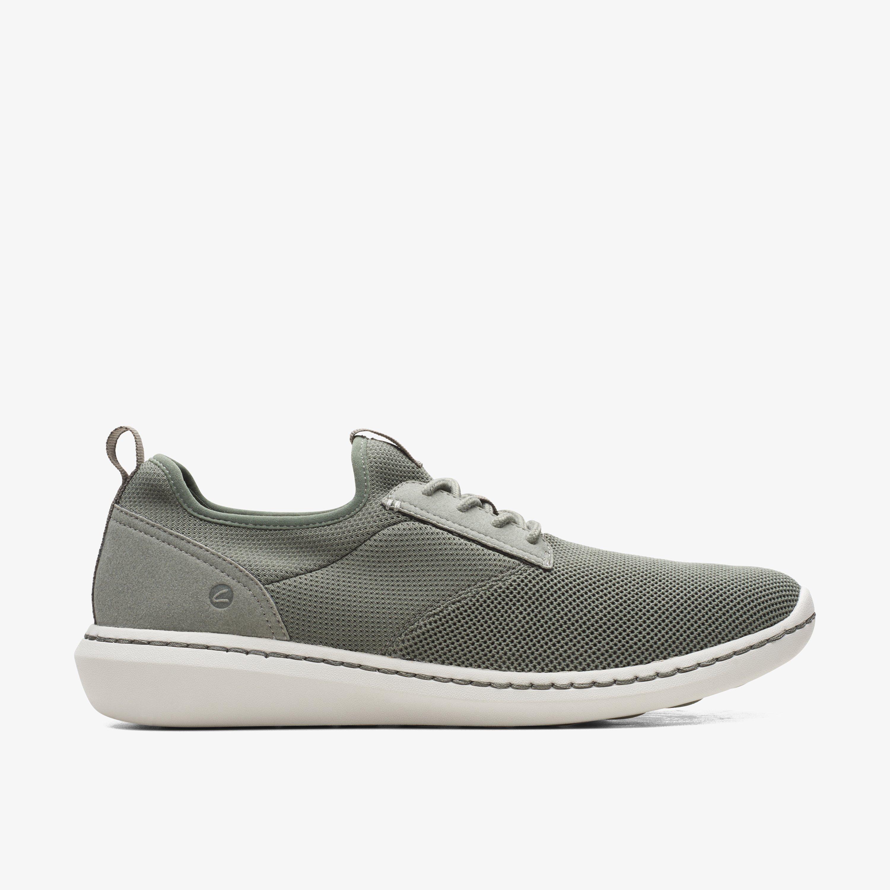 MENS Step Urban Low Olive Textile Shoes Clarks Outlet