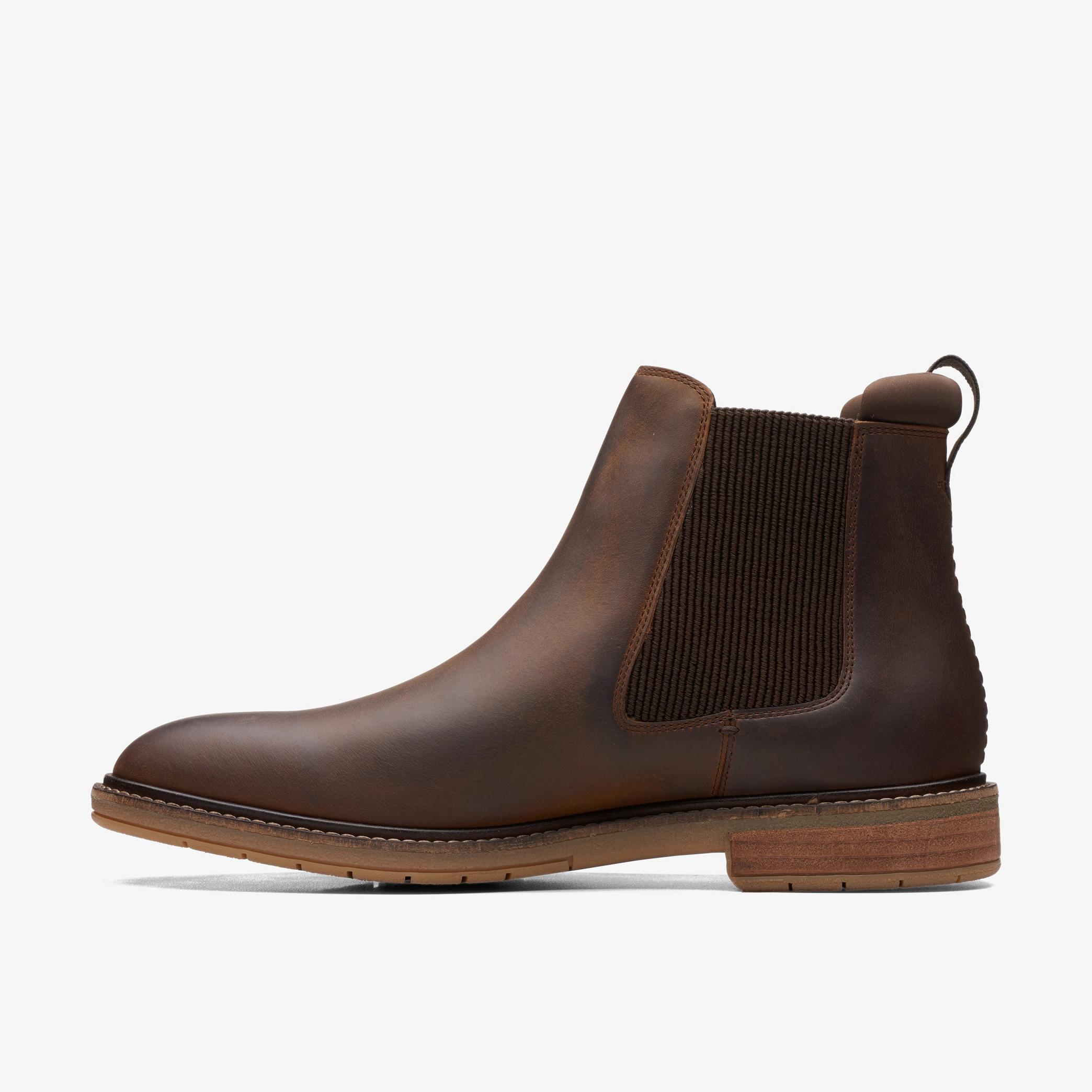 Clarkdale Hall Beeswax Leather Chelsea Boots, view 2 of 6