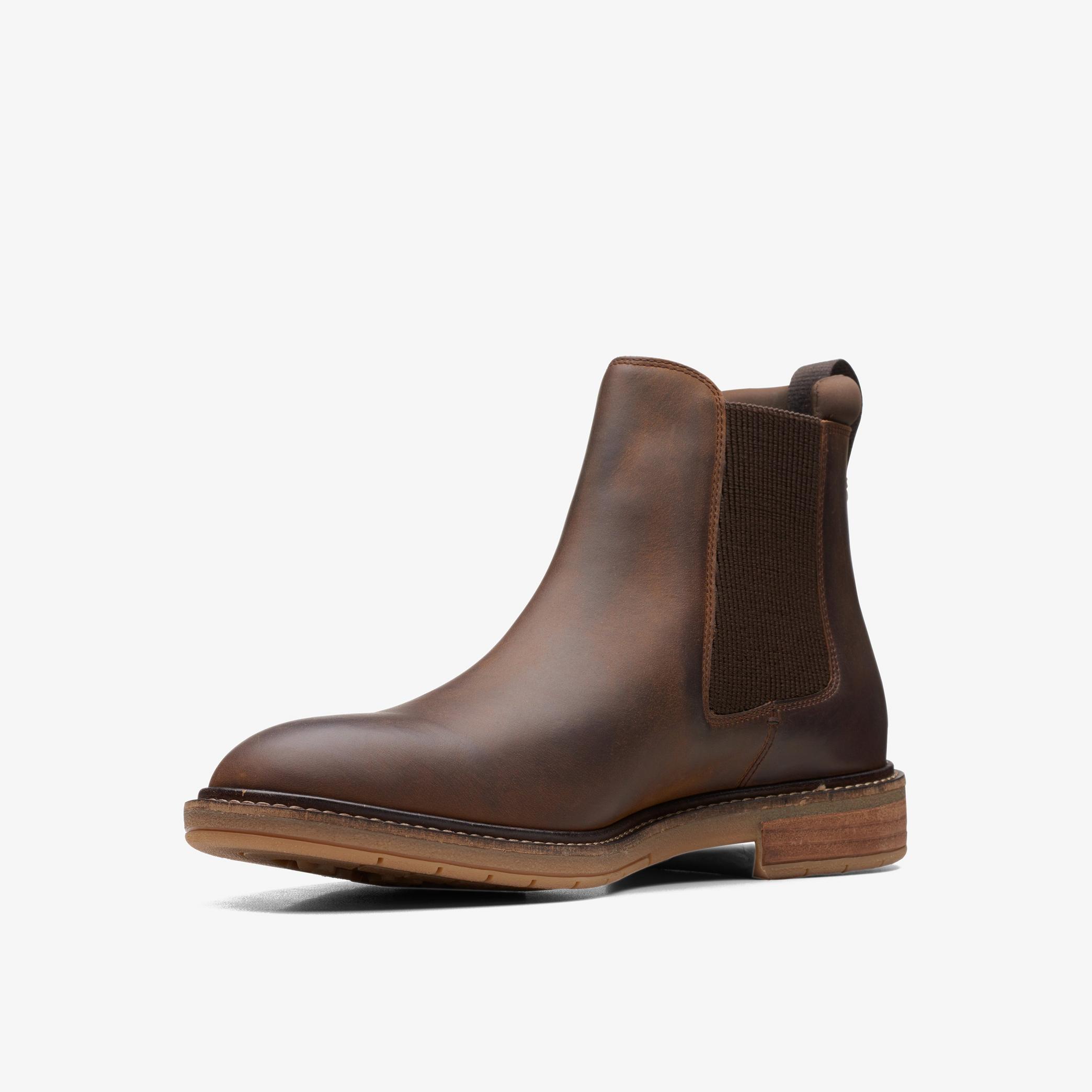 Clarkdale Hall Beeswax Leather Chelsea Boots, view 4 of 6