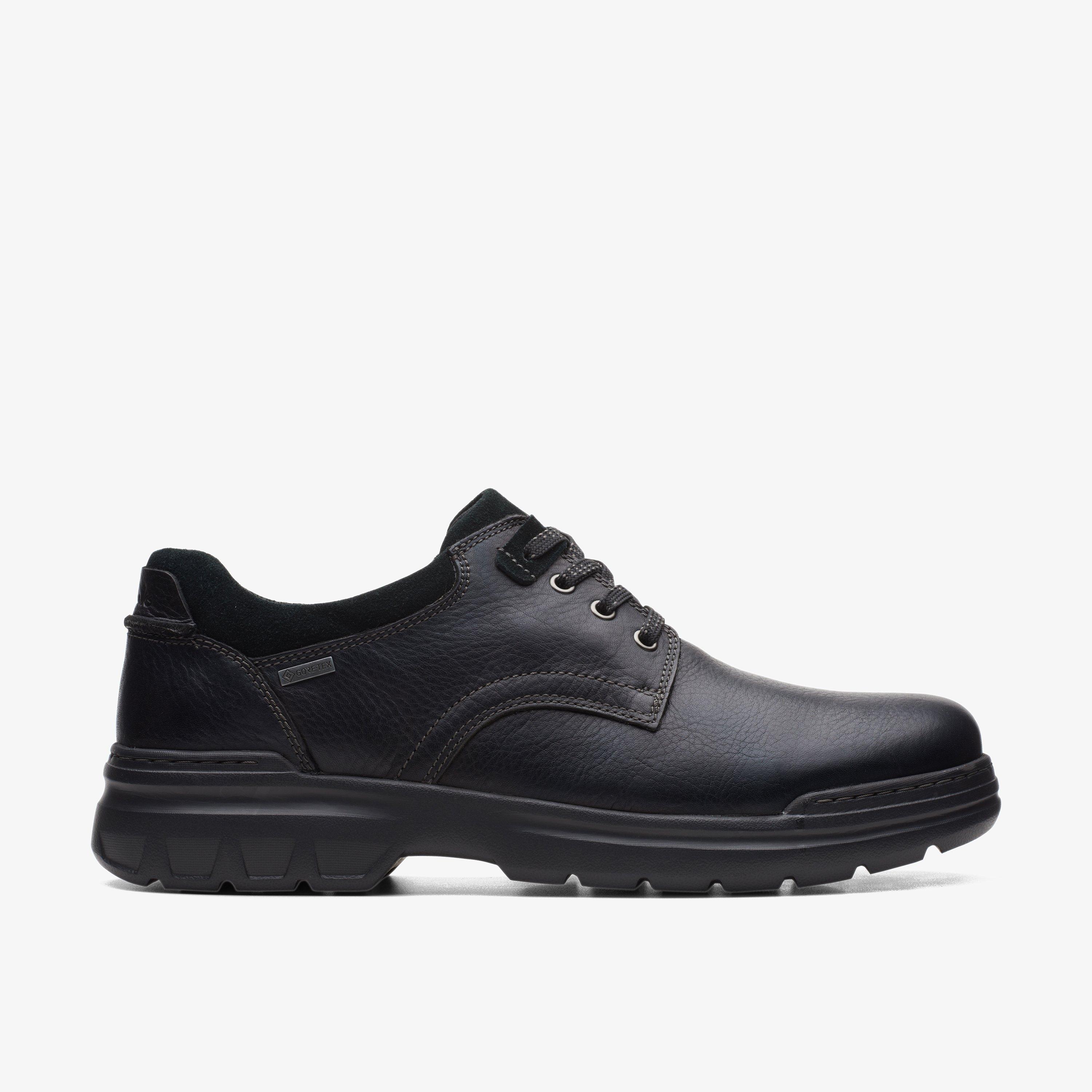 Clarks mens black work shoes new arrivals