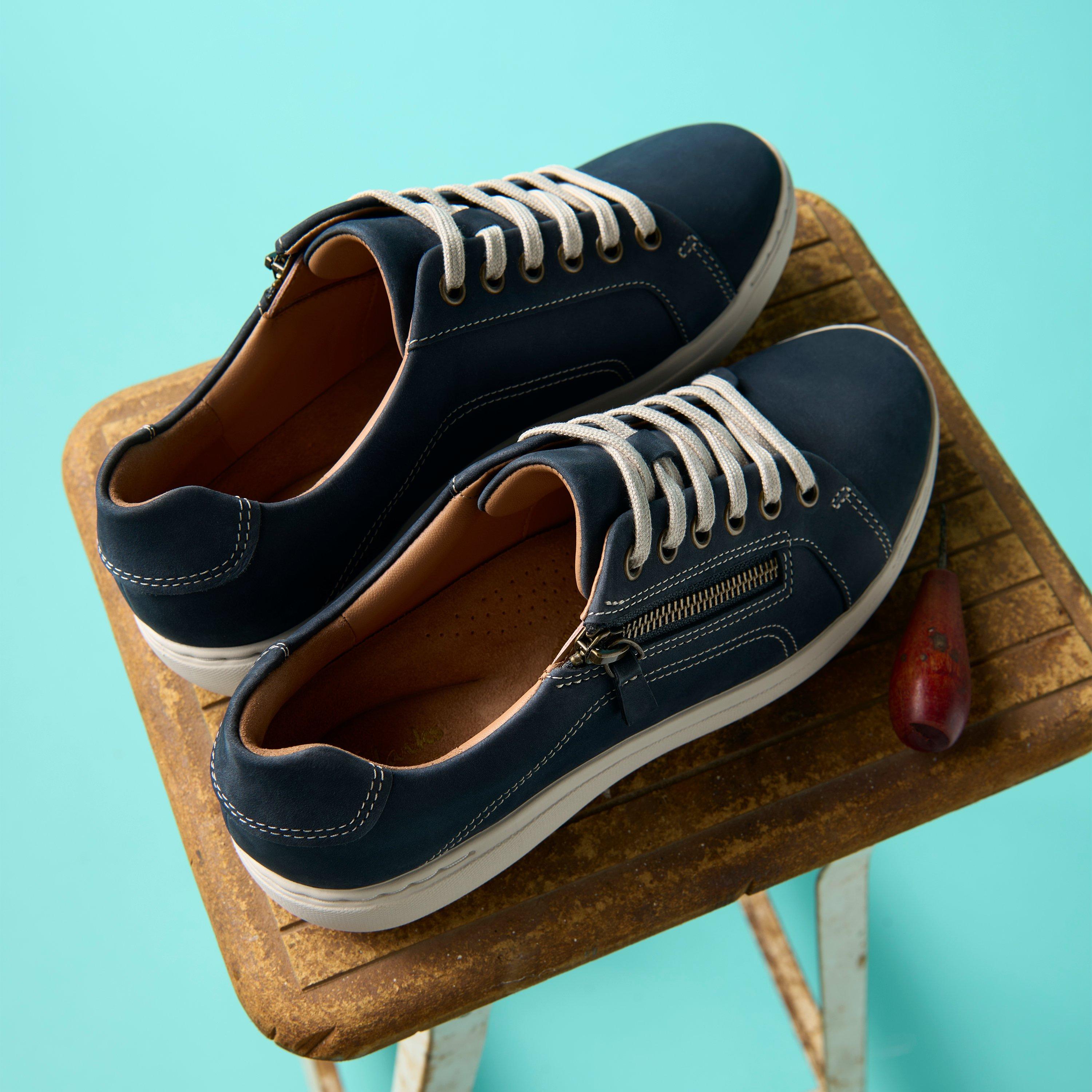 Women's Nalle Lace Navy Nubuck Sneakers | Clarks