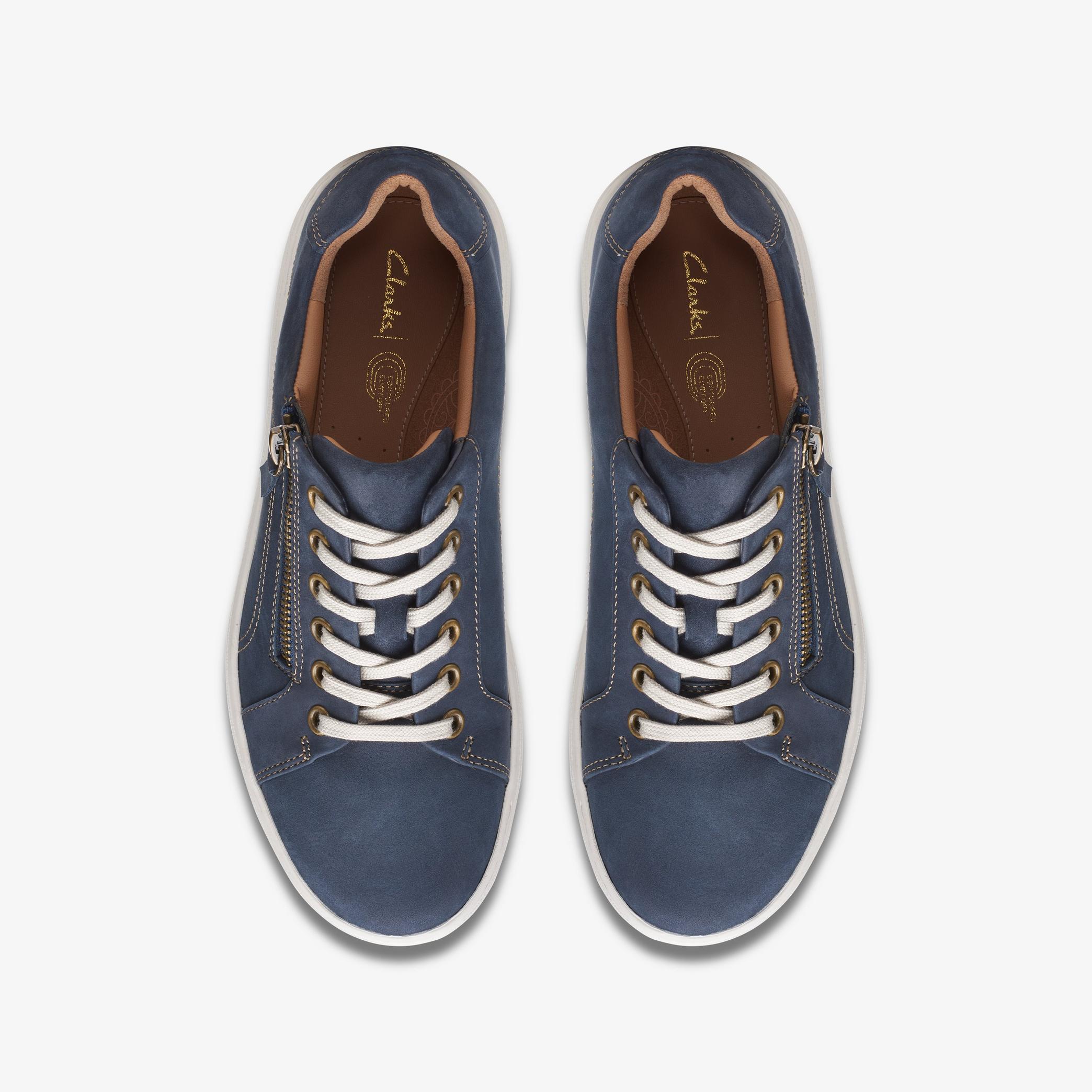 Nalle Lace Navy Nubuck Trainers, view 6 of 6