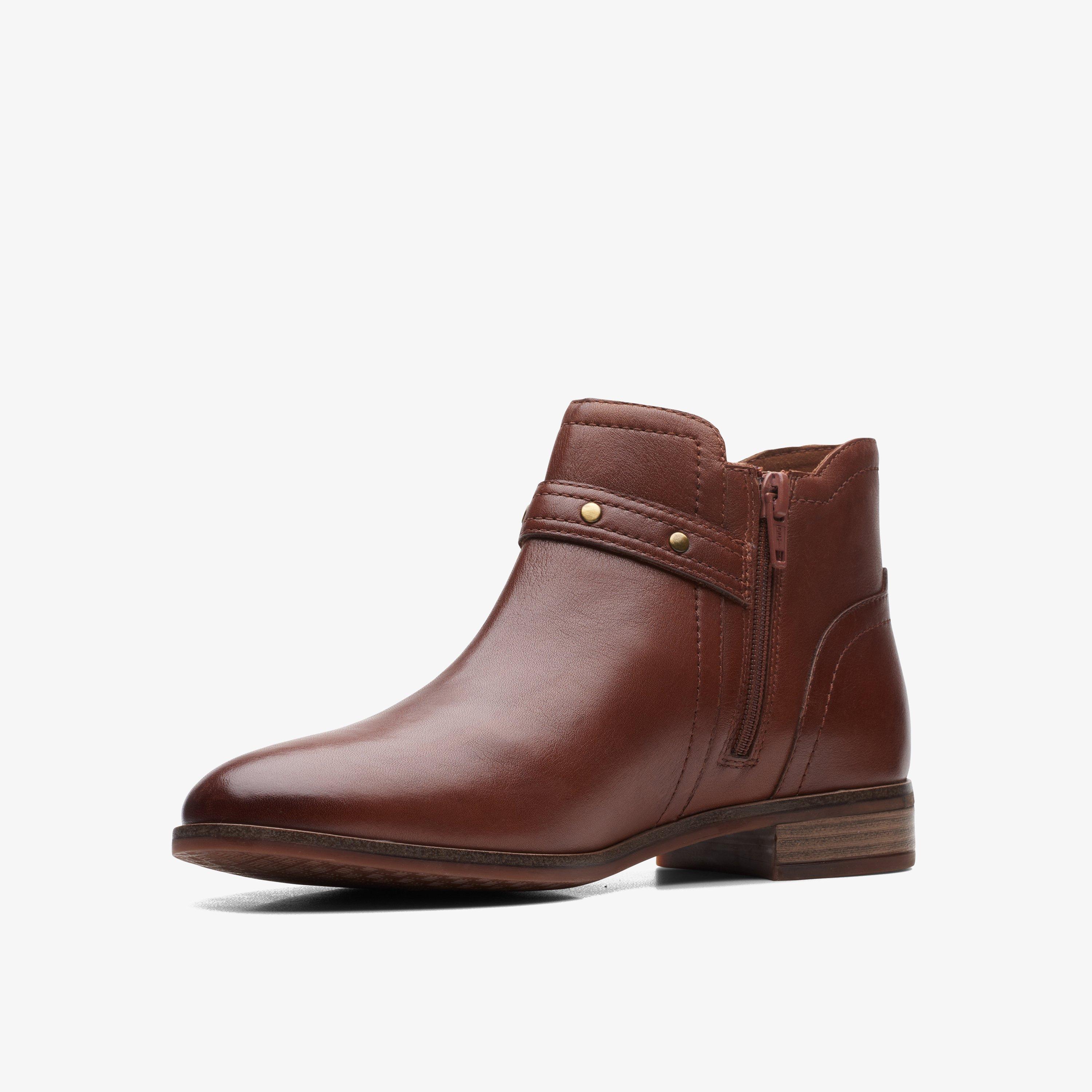 Trish Strap Cuir beige foncé Bottines, view 4 of 6